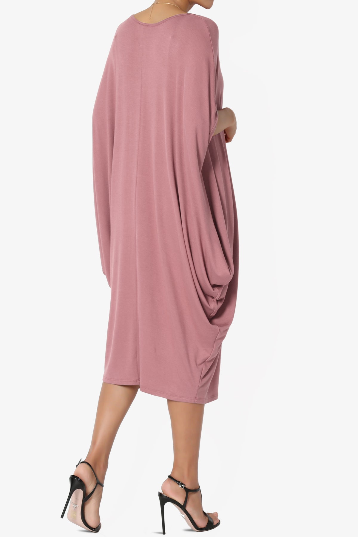 Kandi Loose Batwing Draped Dress