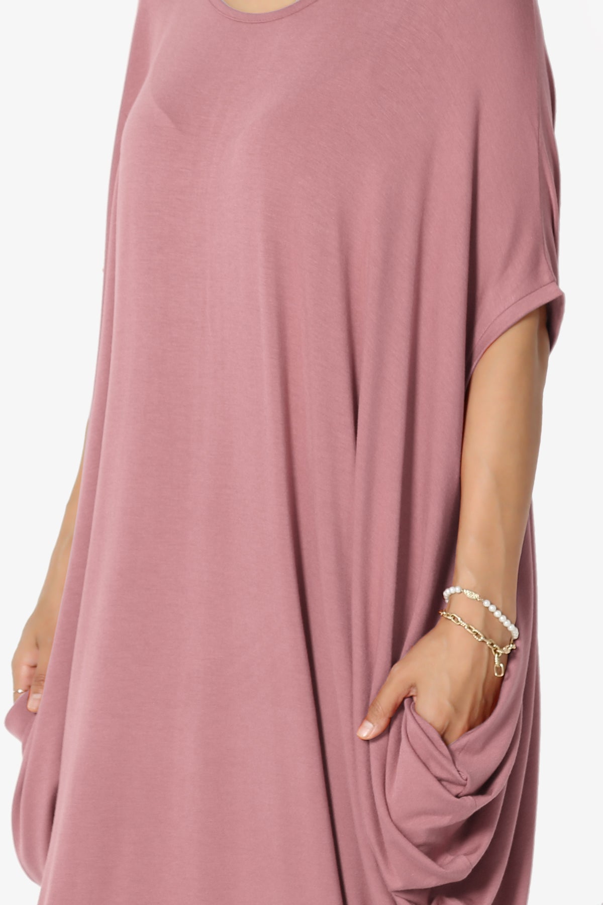 Kandi Loose Batwing Draped Dress
