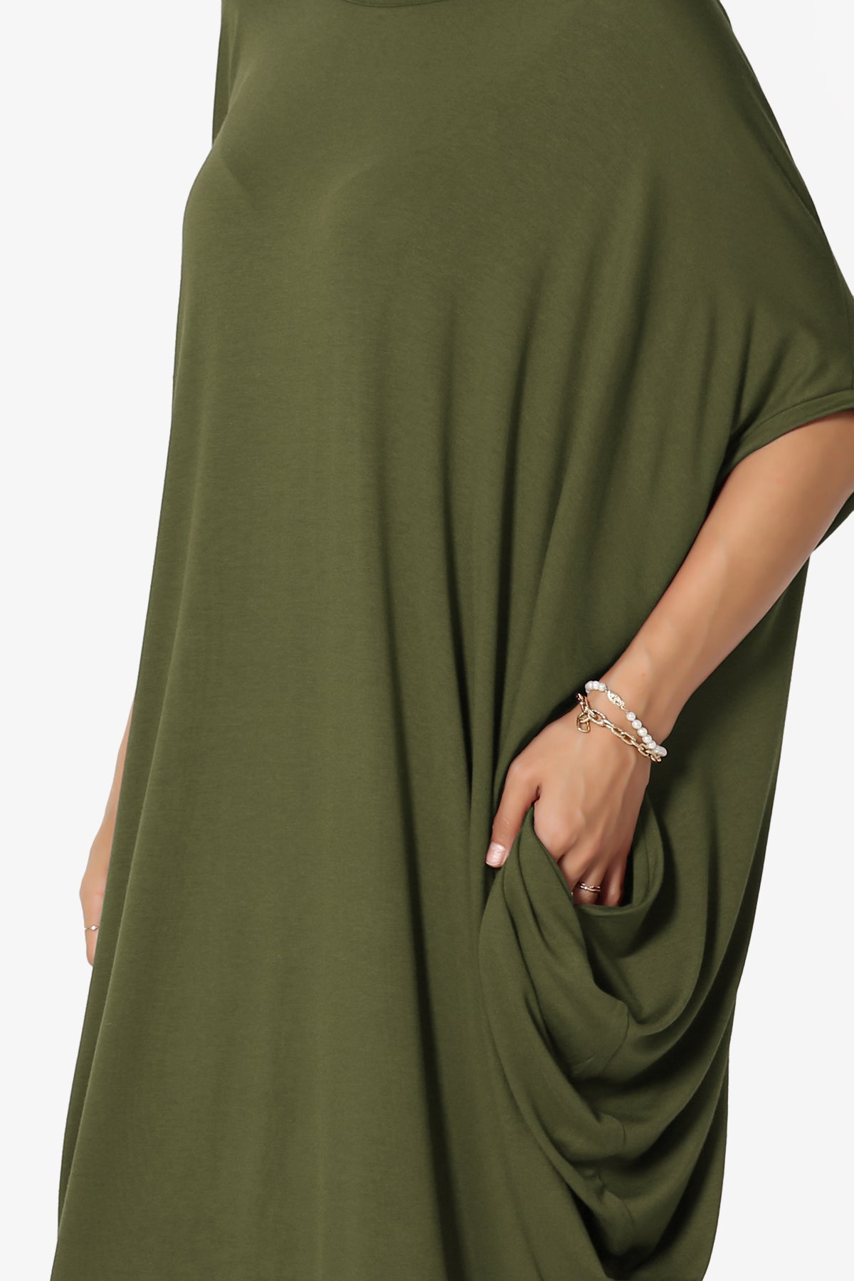 Kandi Loose Batwing Draped Dress