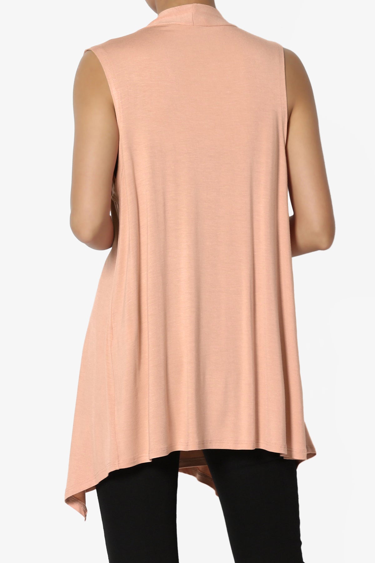 Danna Draped Jersey Vest BLUSH_2