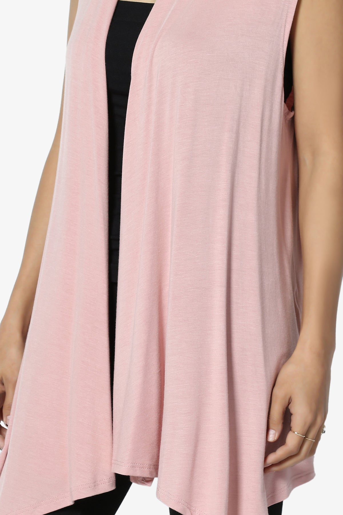 Danna Draped Jersey Vest DUSTY ROSE_5