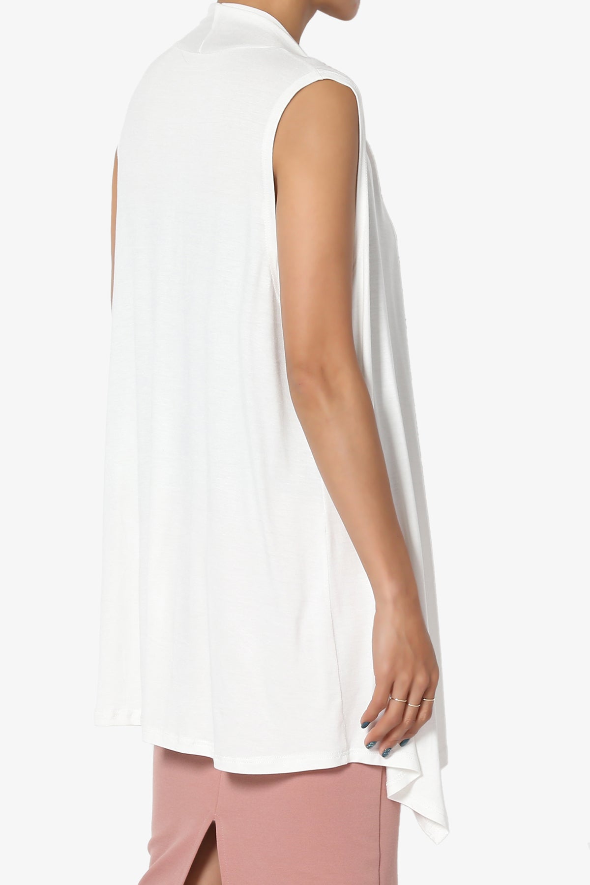 Danna Draped Jersey Vest IVORY_4