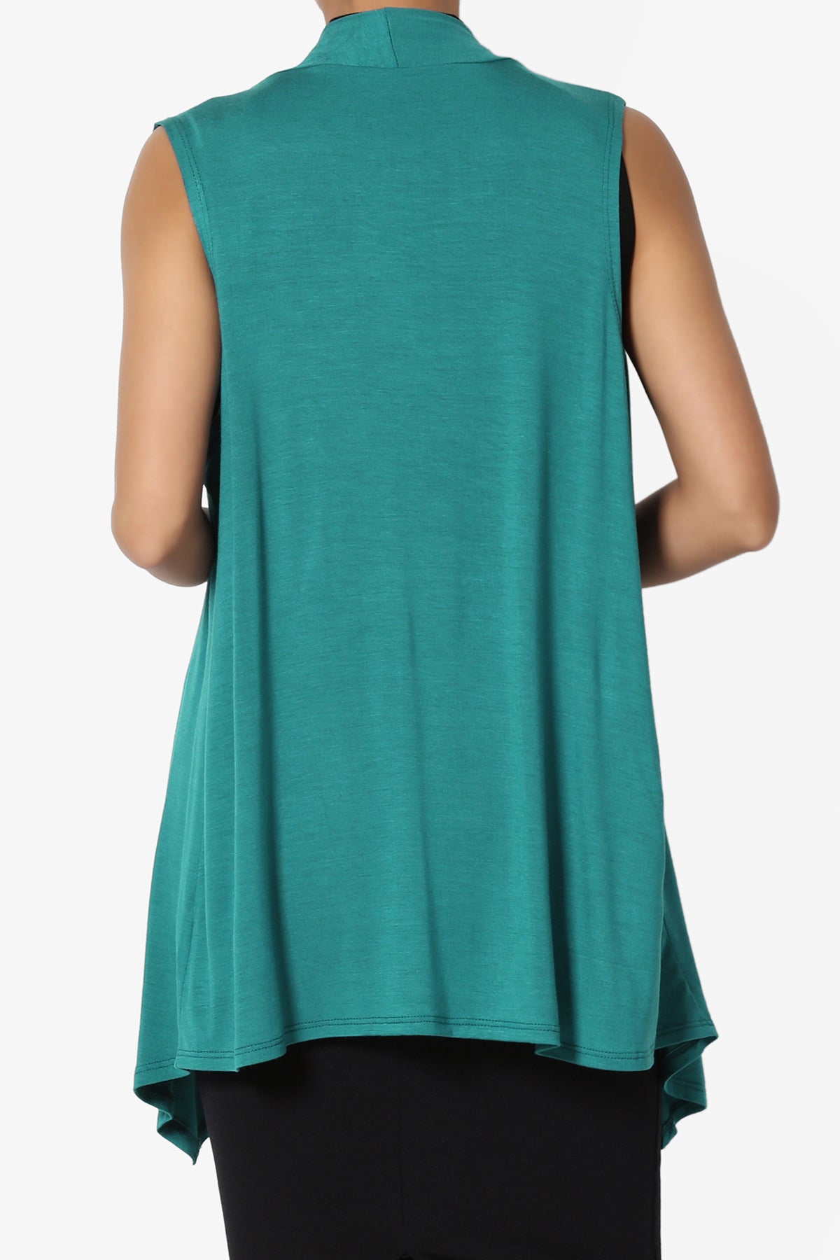 Danna Draped Jersey Vest JADE_2