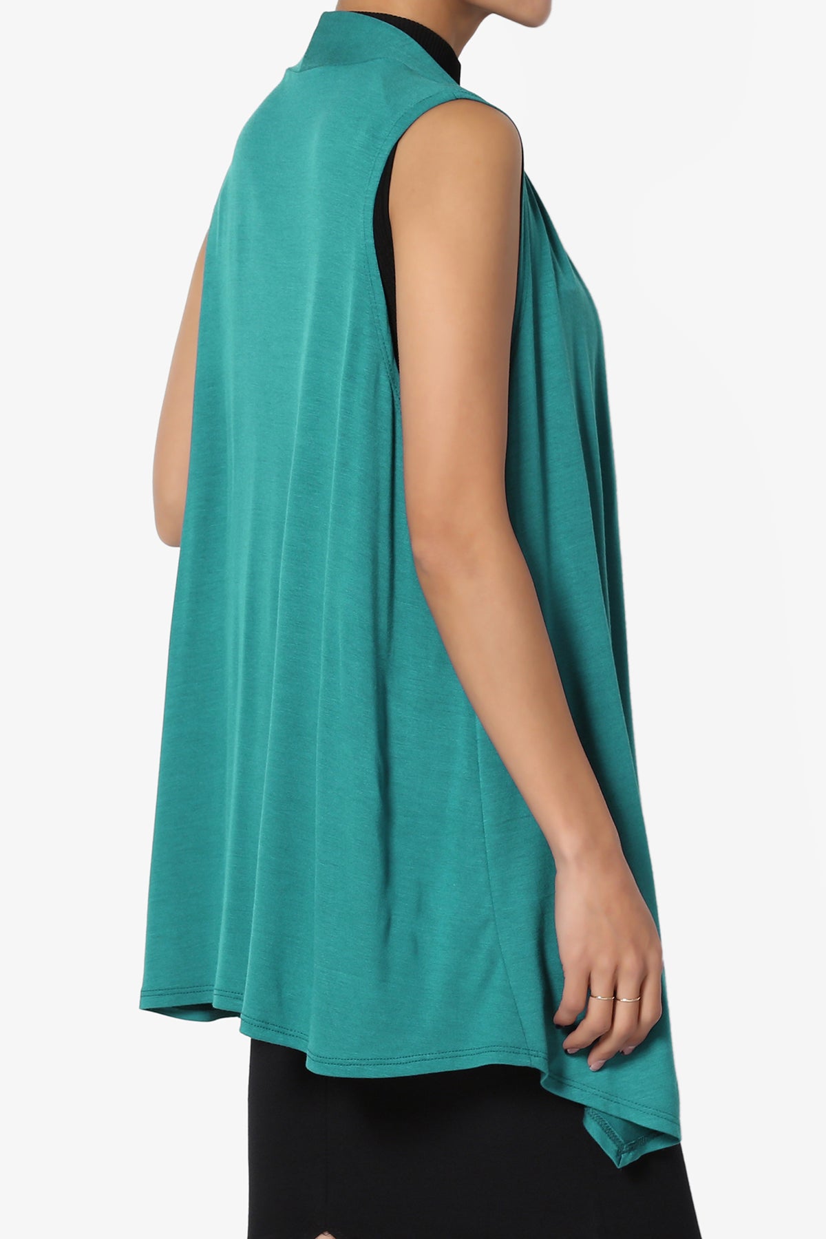 Danna Draped Jersey Vest JADE_4