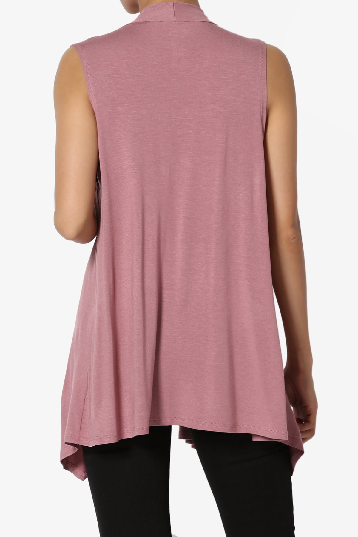 Danna Draped Jersey Vest MAUVE_2