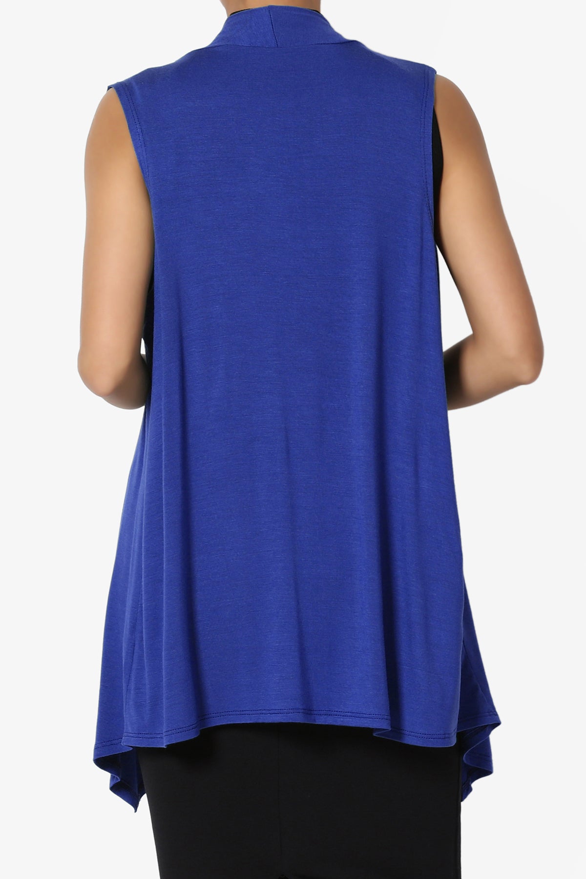 Danna Draped Jersey Vest ROYAL BLUE_2