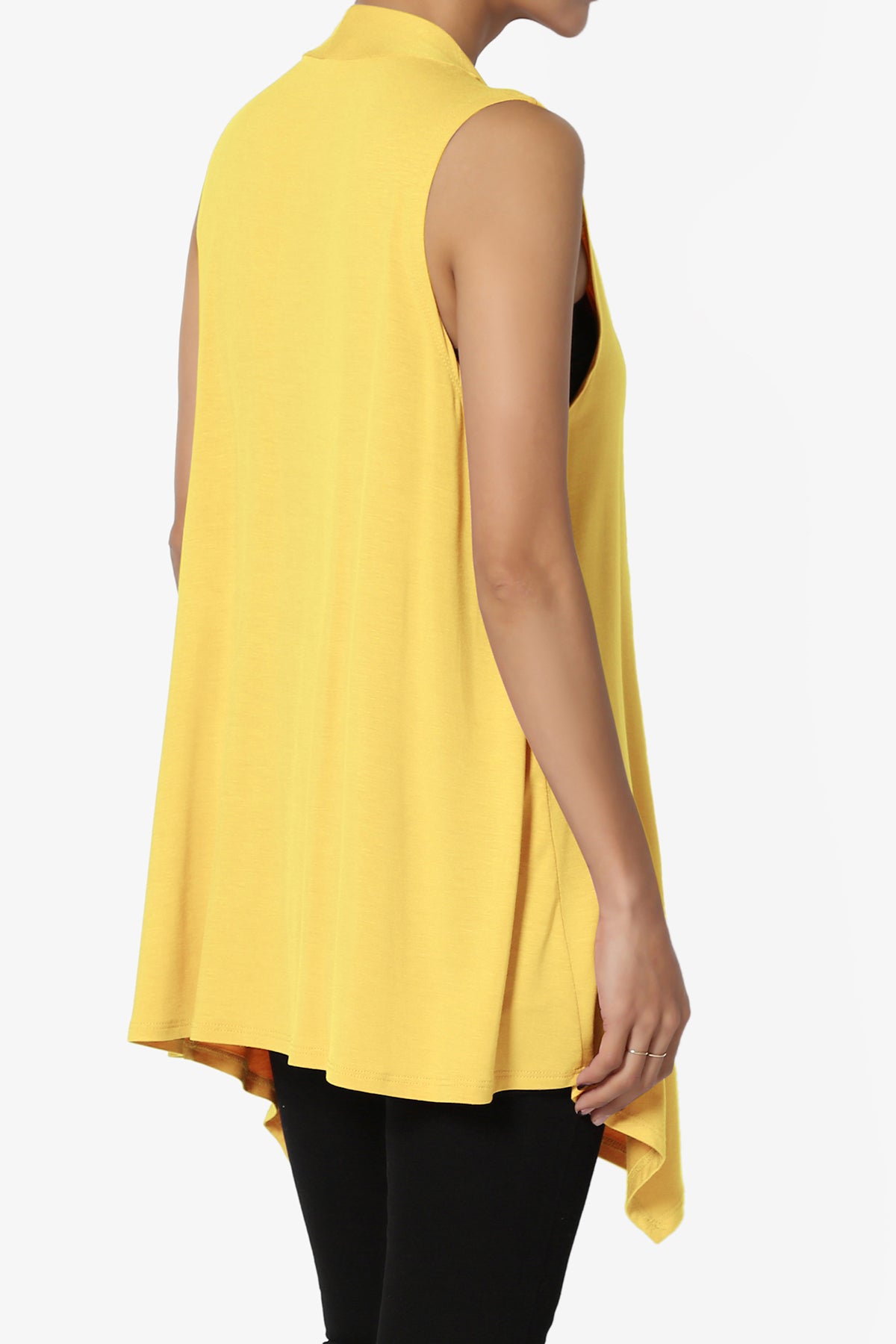 Danna Draped Jersey Vest YELLOW_4