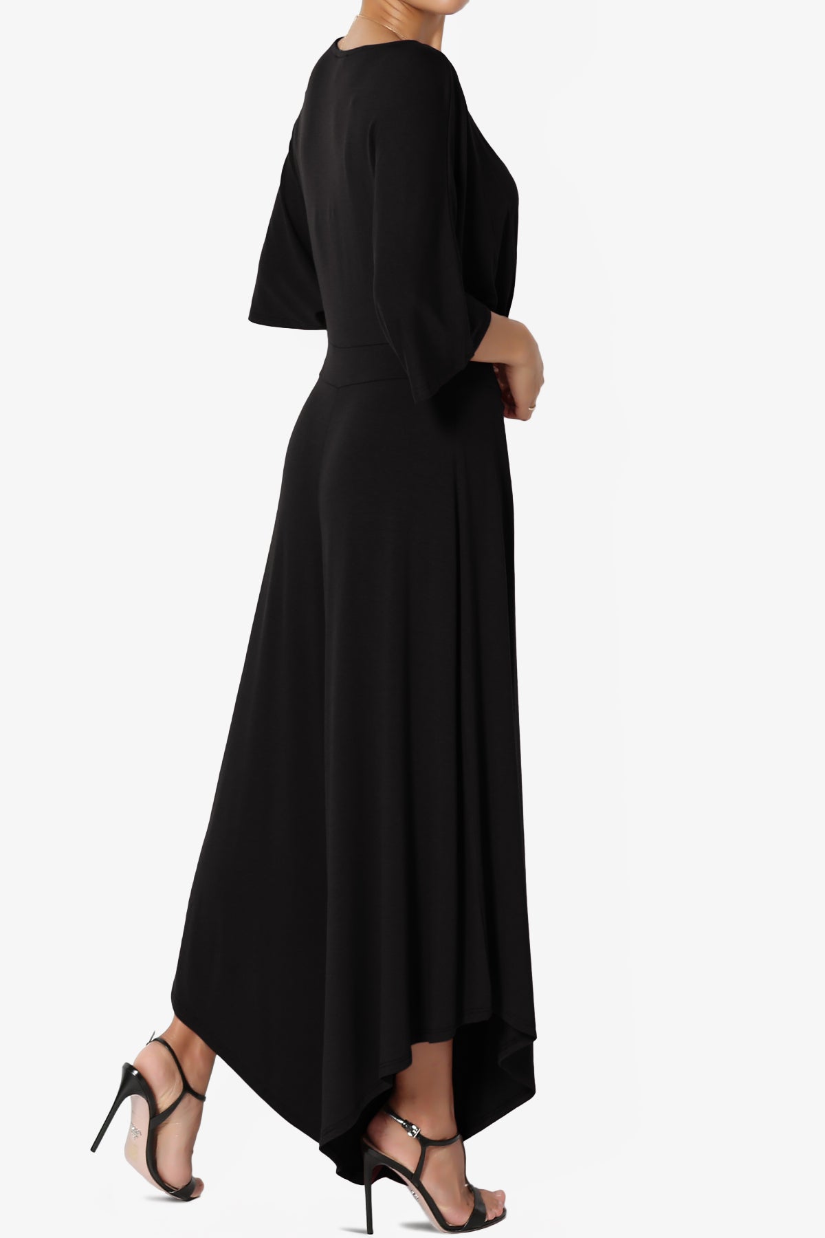 Genie Surplice Wrap Asymmertic Wide Leg Jumpsuit