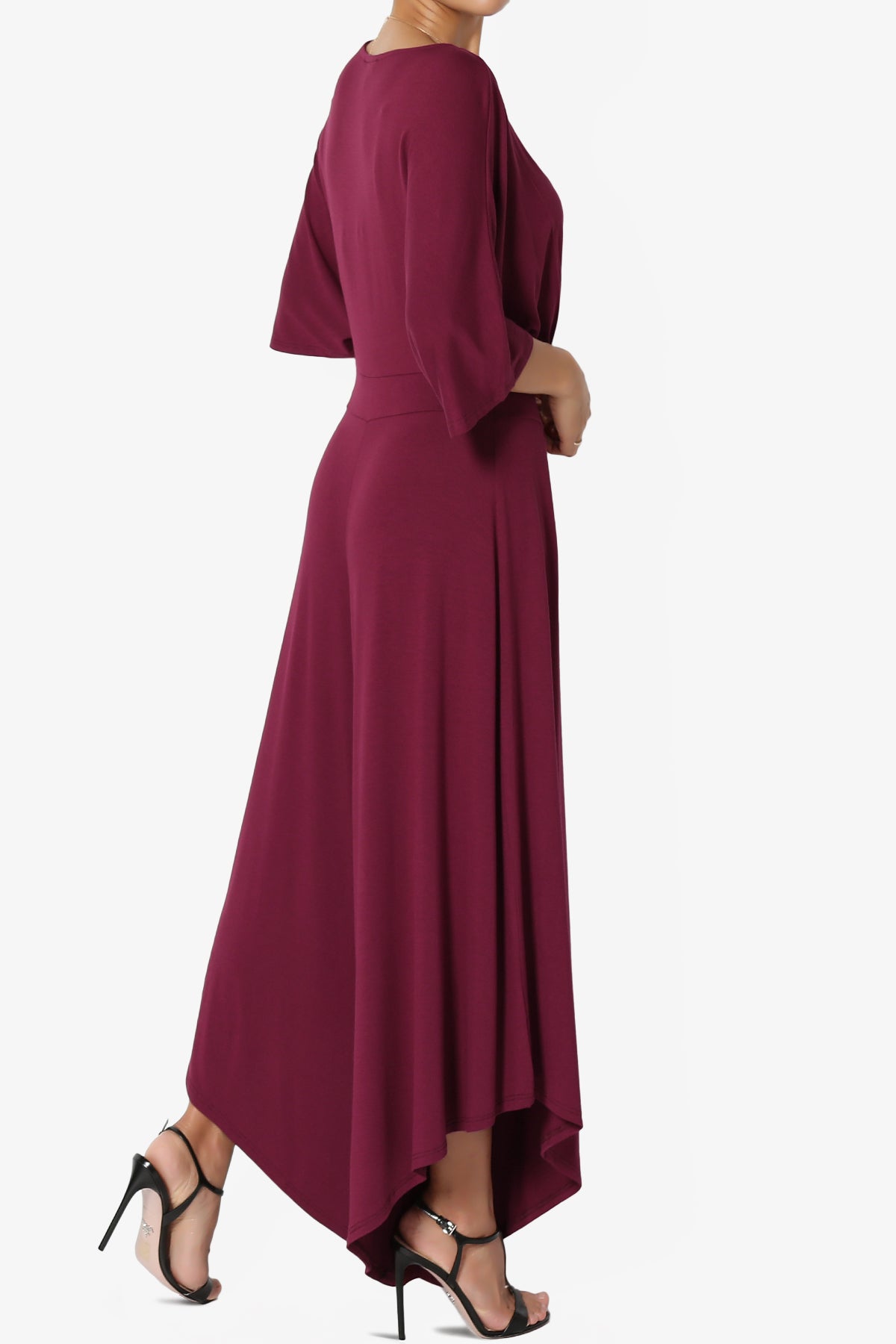 Genie Surplice Wrap Asymmertic Wide Leg Jumpsuit