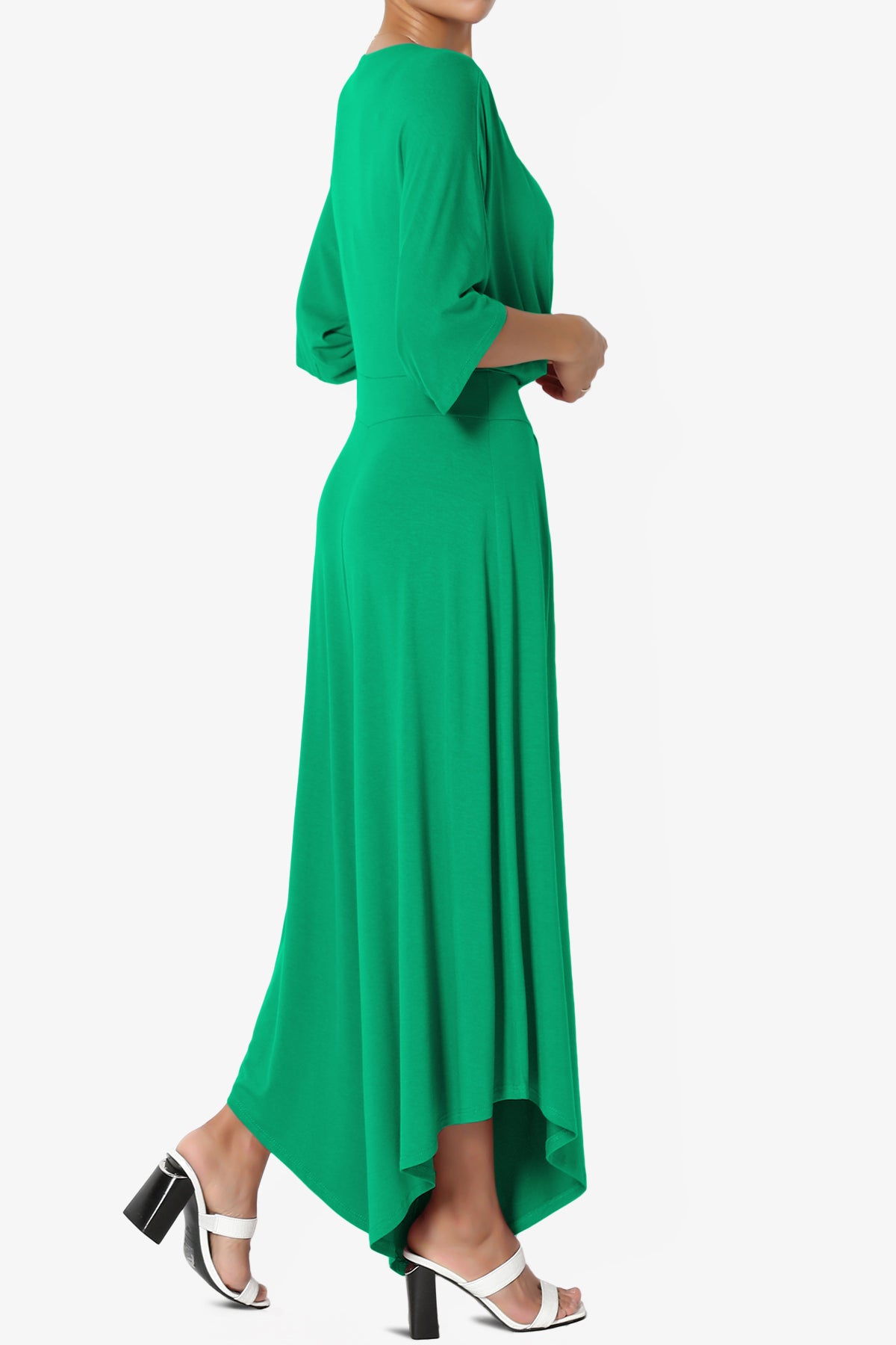 Genie Surplice Wrap Asymmertic Wide Leg Jumpsuit