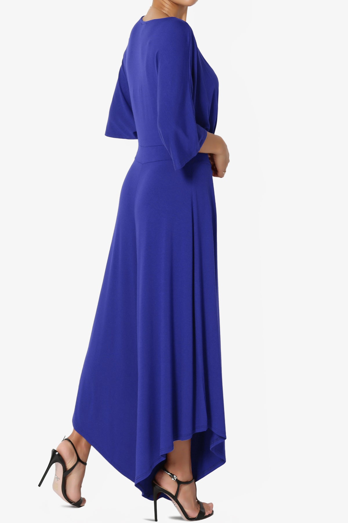 Genie Surplice Wrap Asymmertic Wide Leg Jumpsuit
