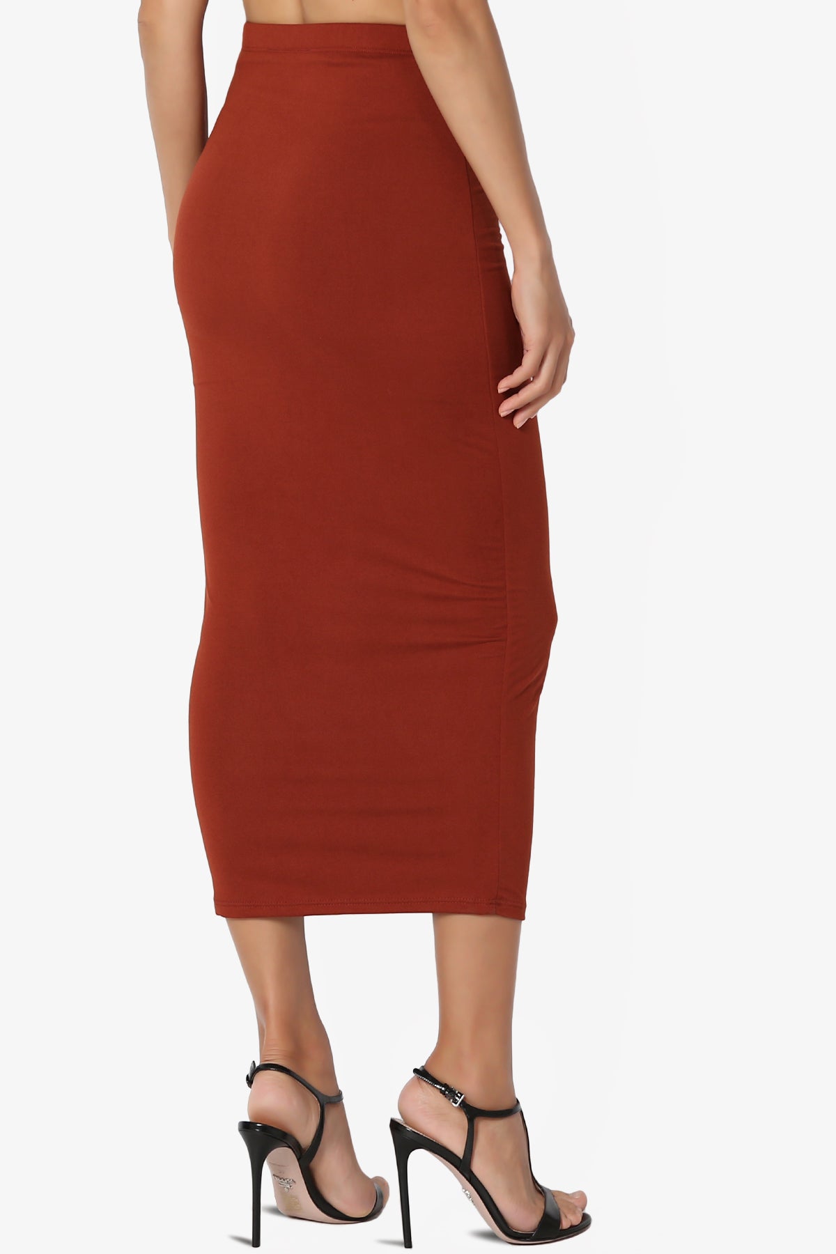 Joey Buttery Soft Knit Midi Pencil Skirt