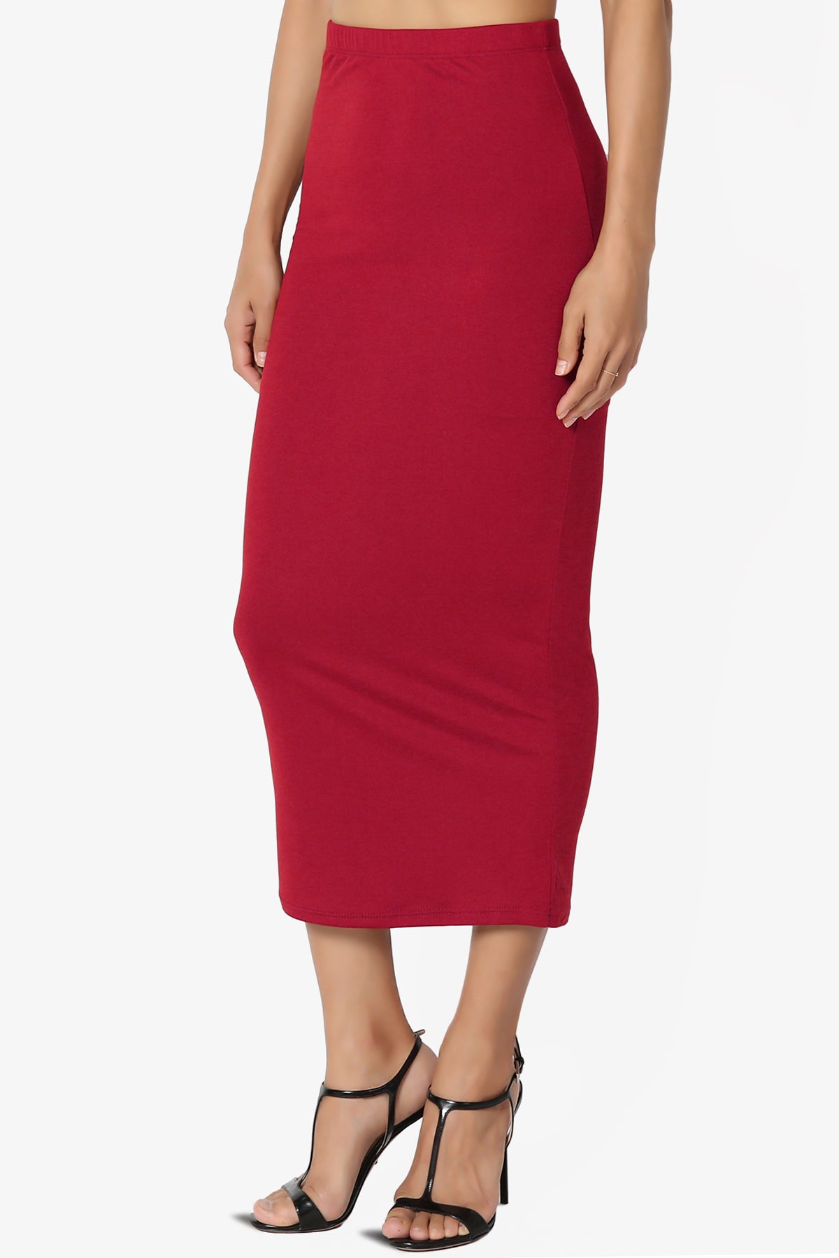Joey Buttery Soft Knit Midi Pencil Skirt