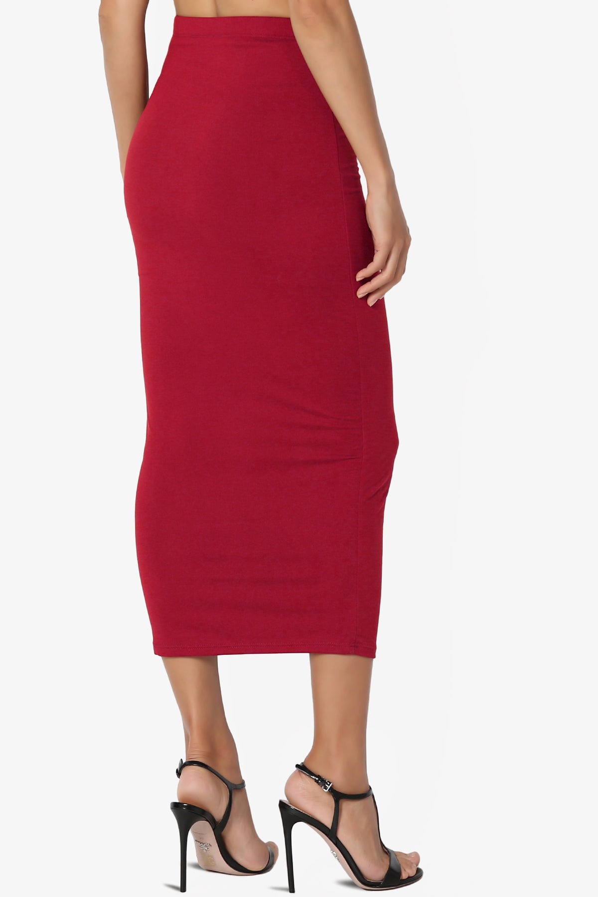 Joey Buttery Soft Knit Midi Pencil Skirt