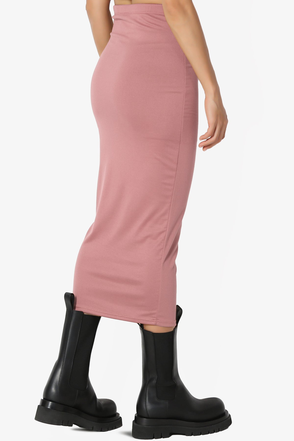 Joey Buttery Soft Knit Midi Pencil Skirt