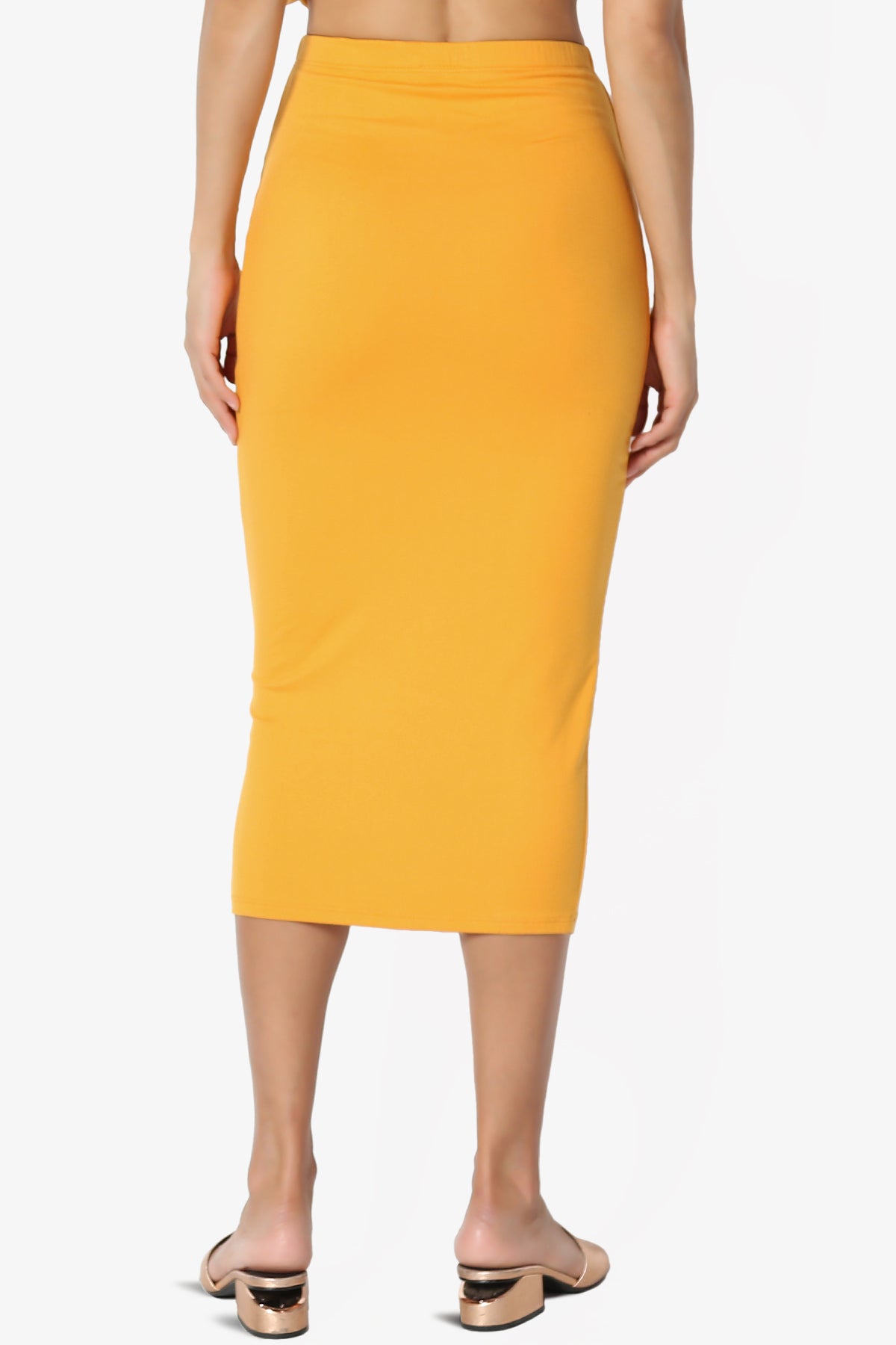 Joey Buttery Soft Knit Midi Pencil Skirt