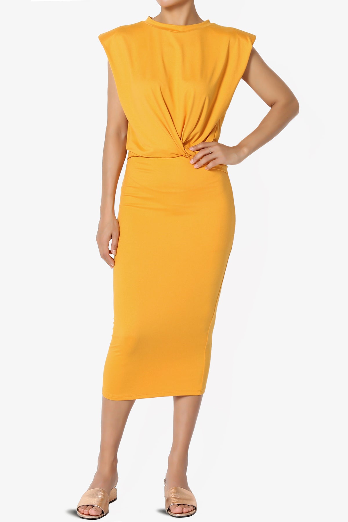 Joey Buttery Soft Knit Midi Pencil Skirt