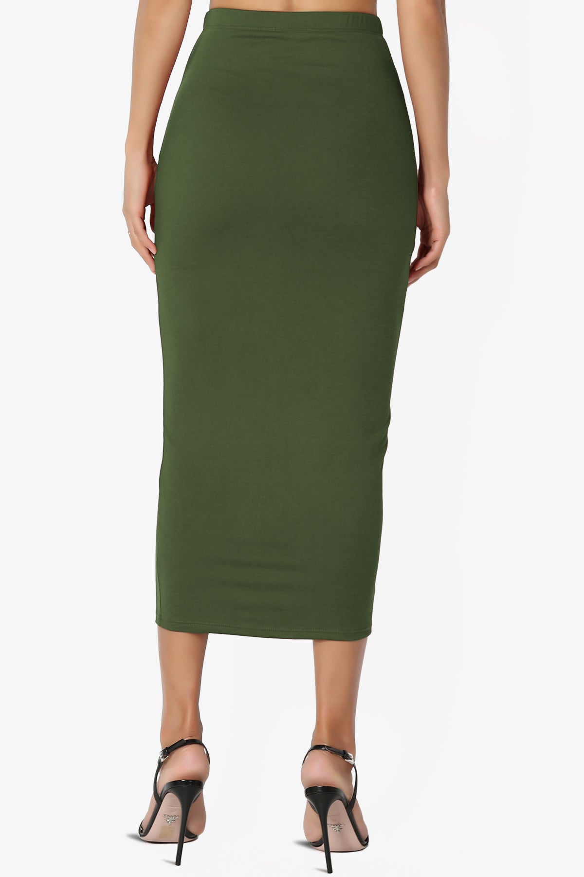 Joey Buttery Soft Knit Midi Pencil Skirt