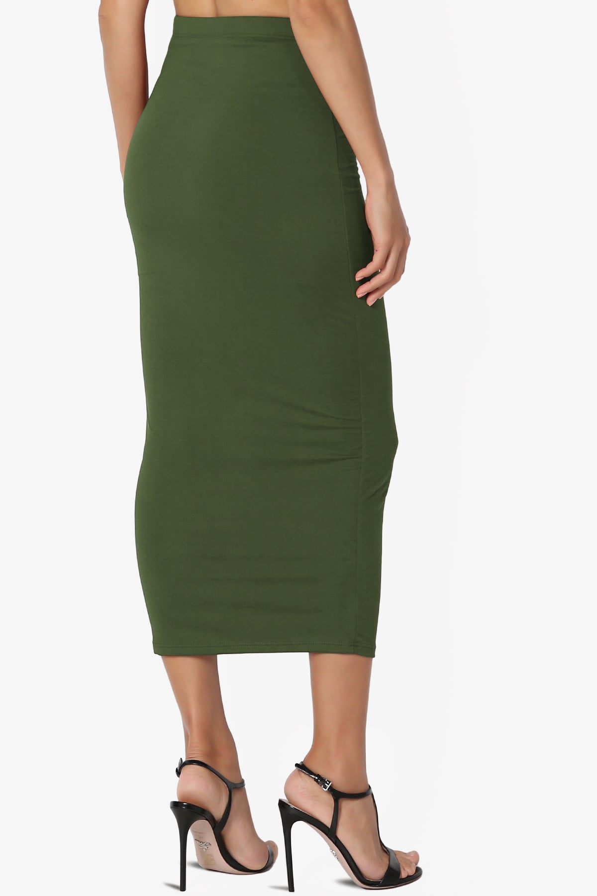 Joey Buttery Soft Knit Midi Pencil Skirt