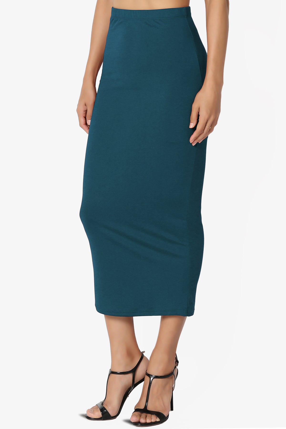 Joey Buttery Soft Knit Midi Pencil Skirt