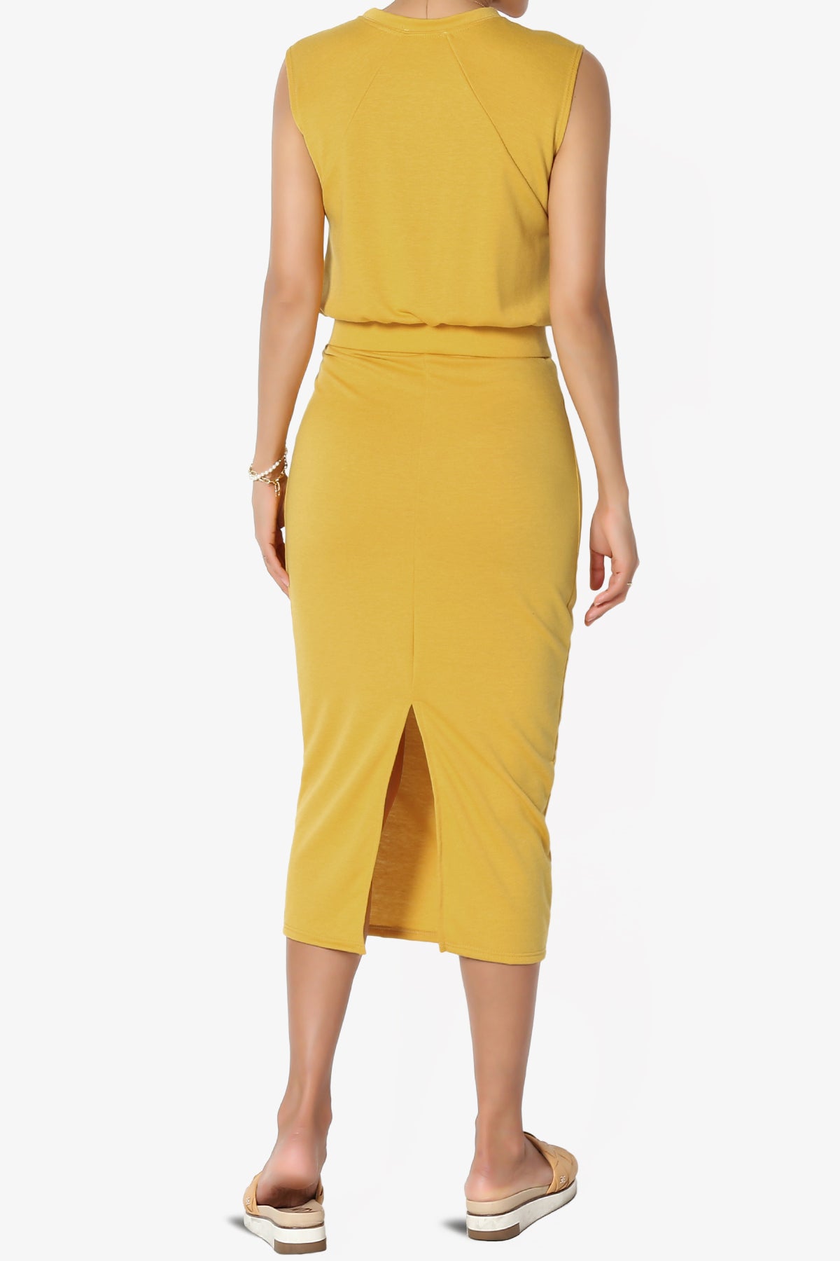 Discreet Crop Tank Top & Midi Skirt SET PLUS