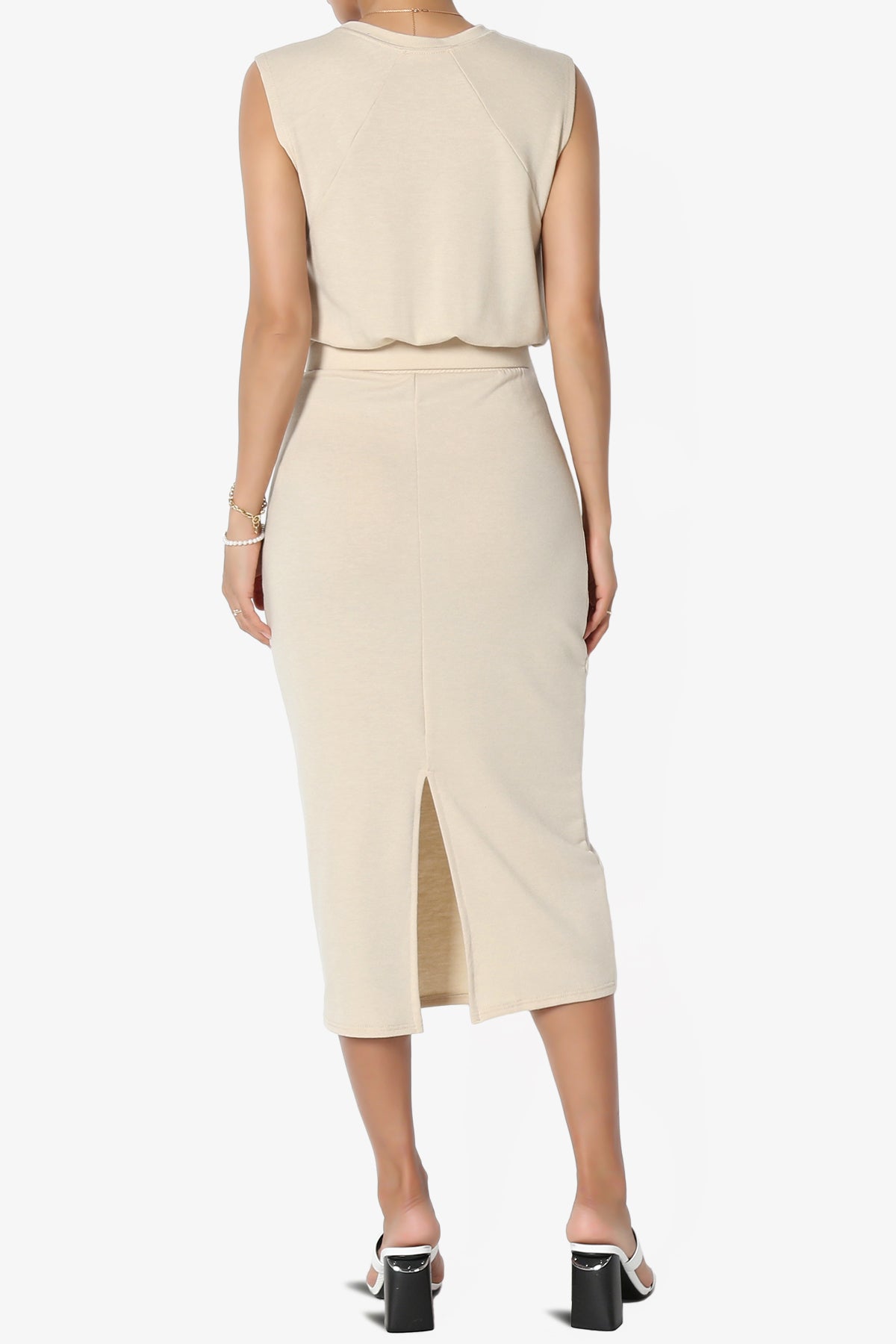 Discreet Crop Tank Top & Midi Skirt SET MORE COLORS