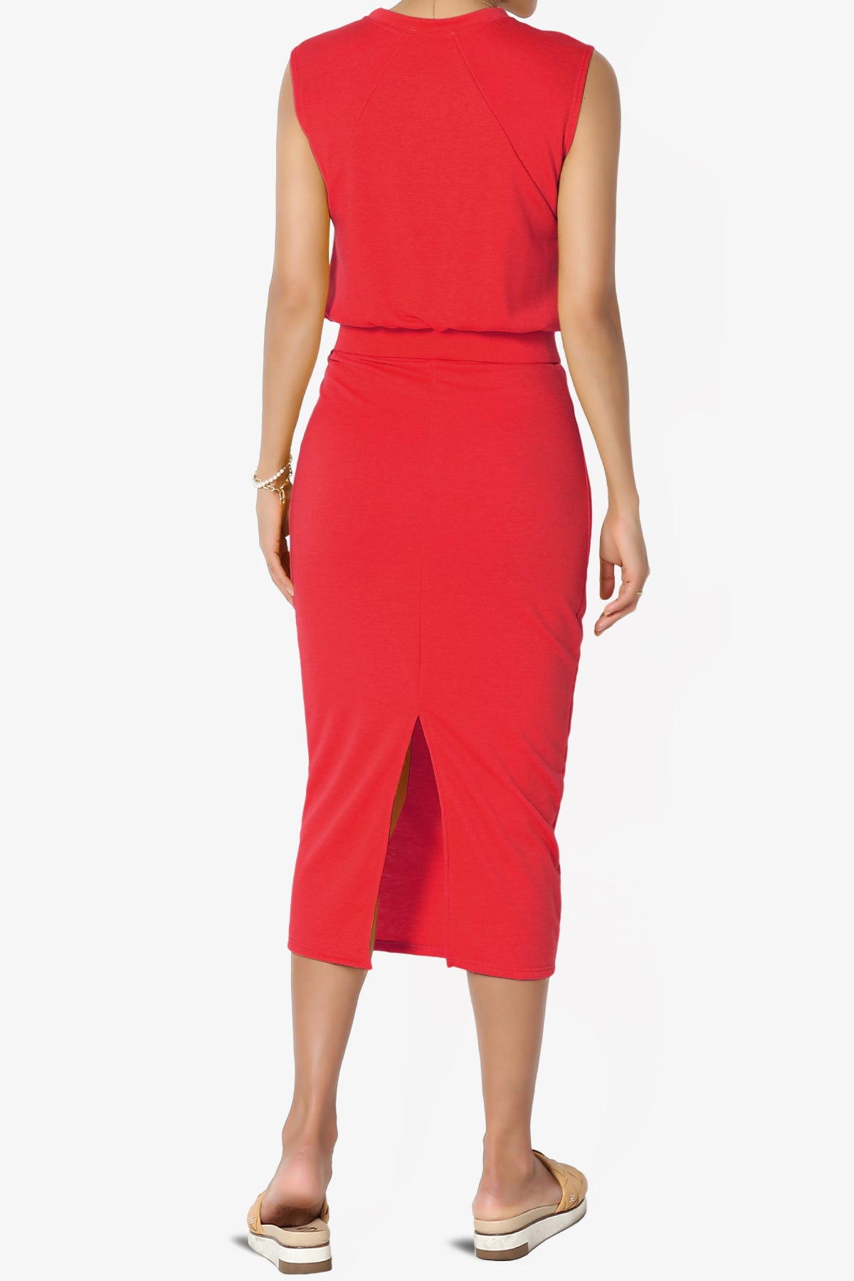 Discreet Crop Tank Top & Midi Skirt SET MORE COLORS
