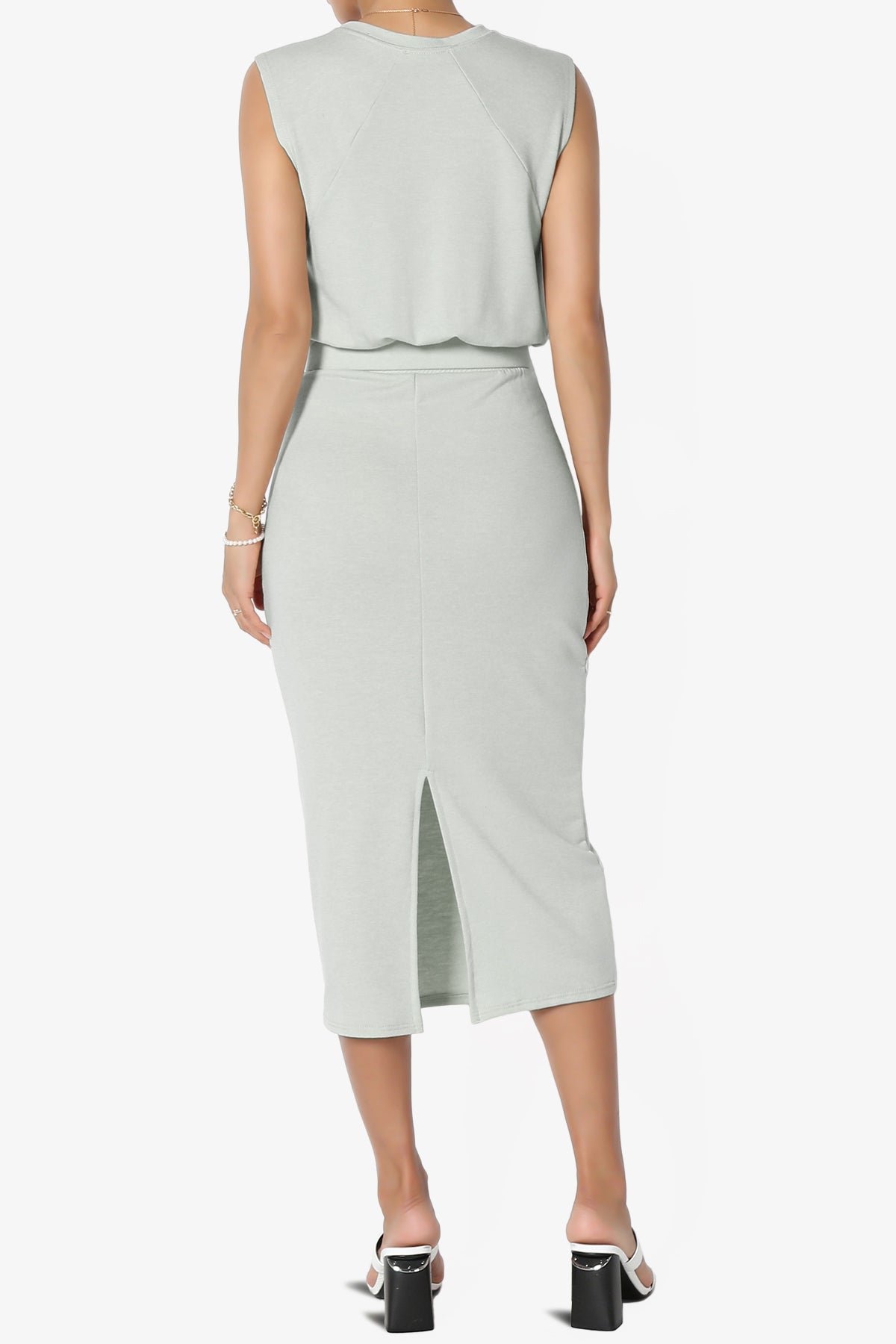Discreet Crop Tank Top & Midi Skirt SET MORE COLORS