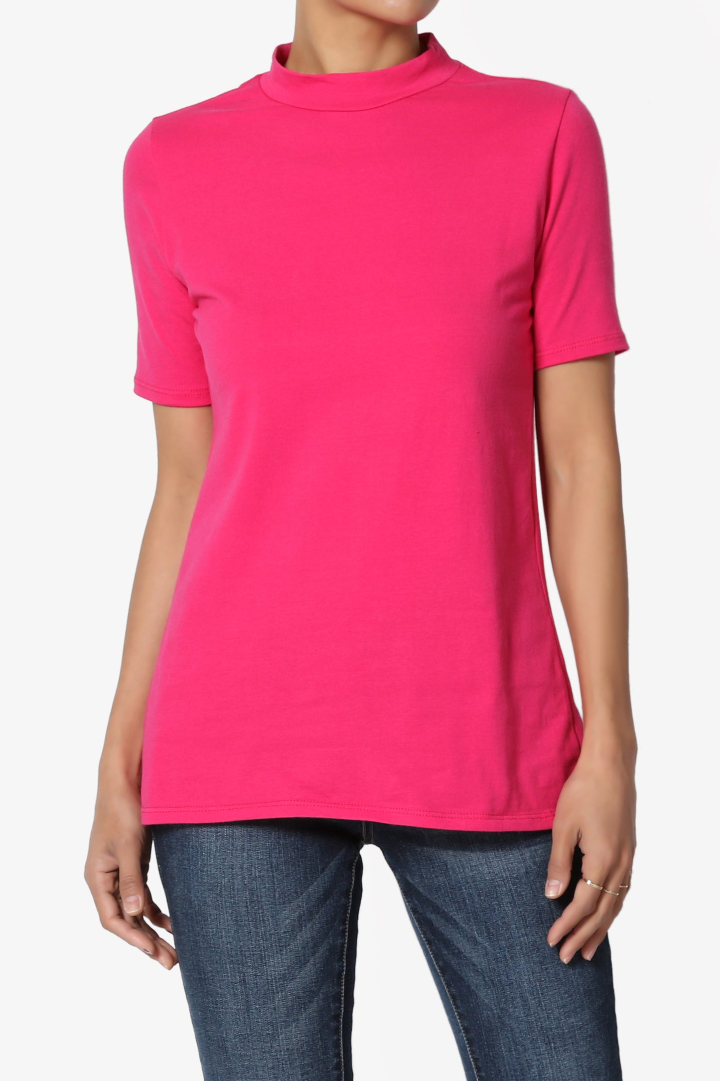 Kahiko Mock Neck Short Sleeve Tee - TheMogan