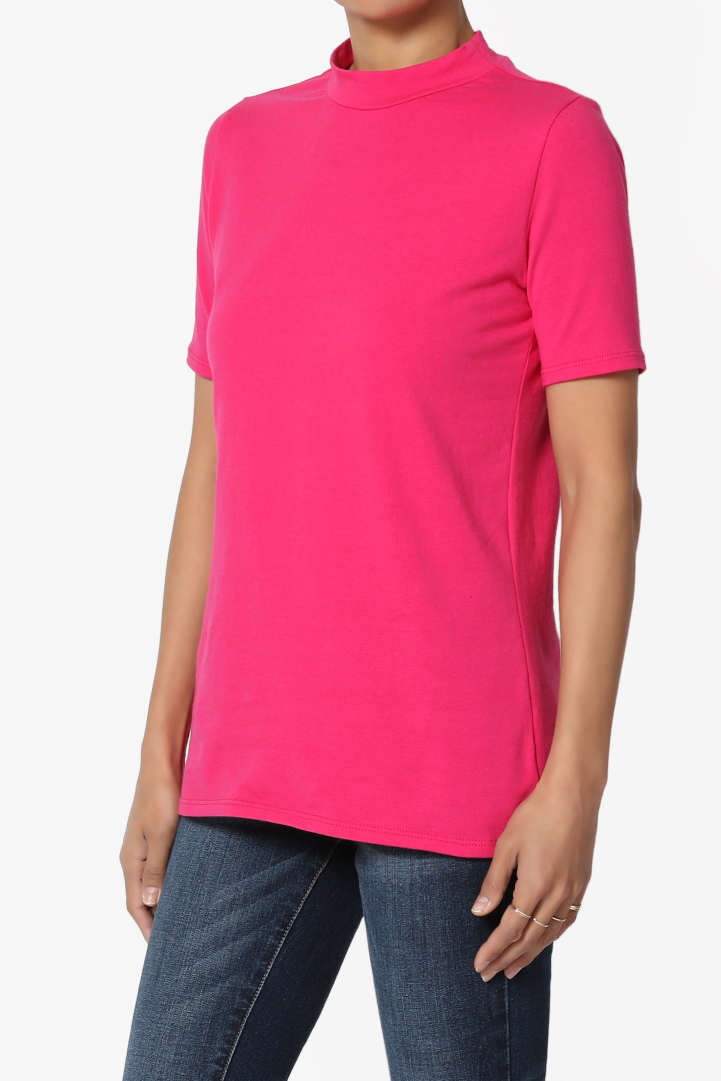 Kahiko Mock Neck Short Sleeve Tee - TheMogan