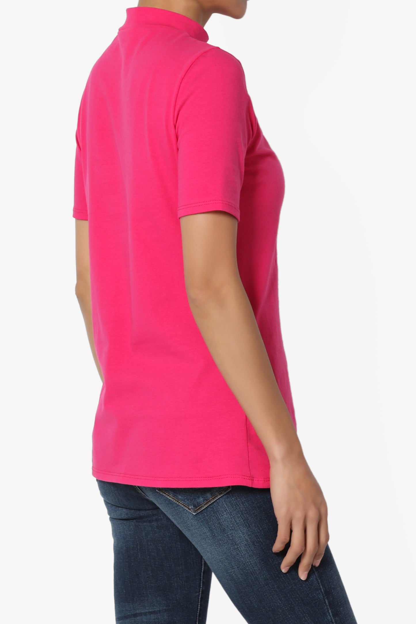 Kahiko Mock Neck Short Sleeve Tee PLUS - TheMogan