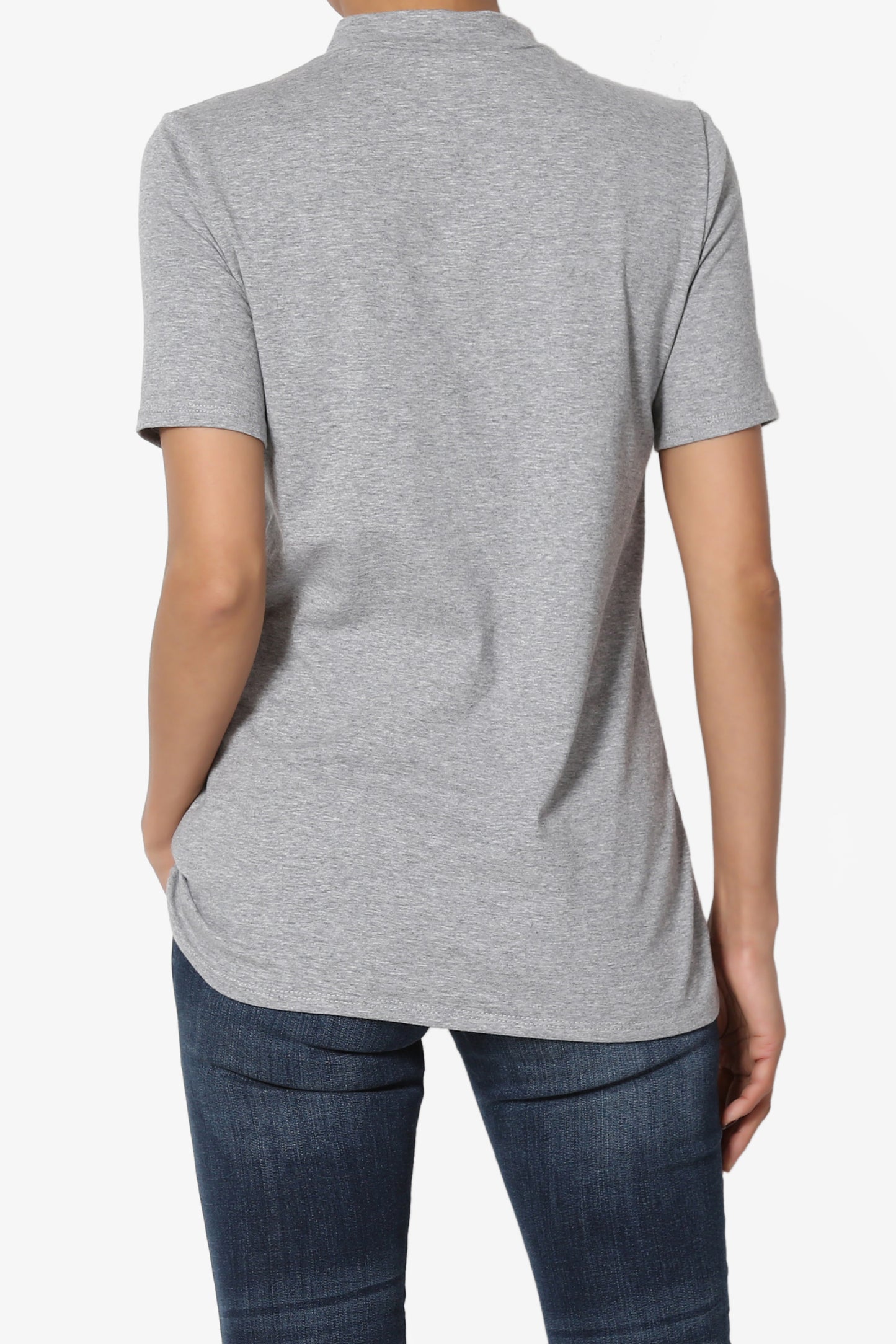 Kahiko Mock Neck Short Sleeve Tee - TheMogan