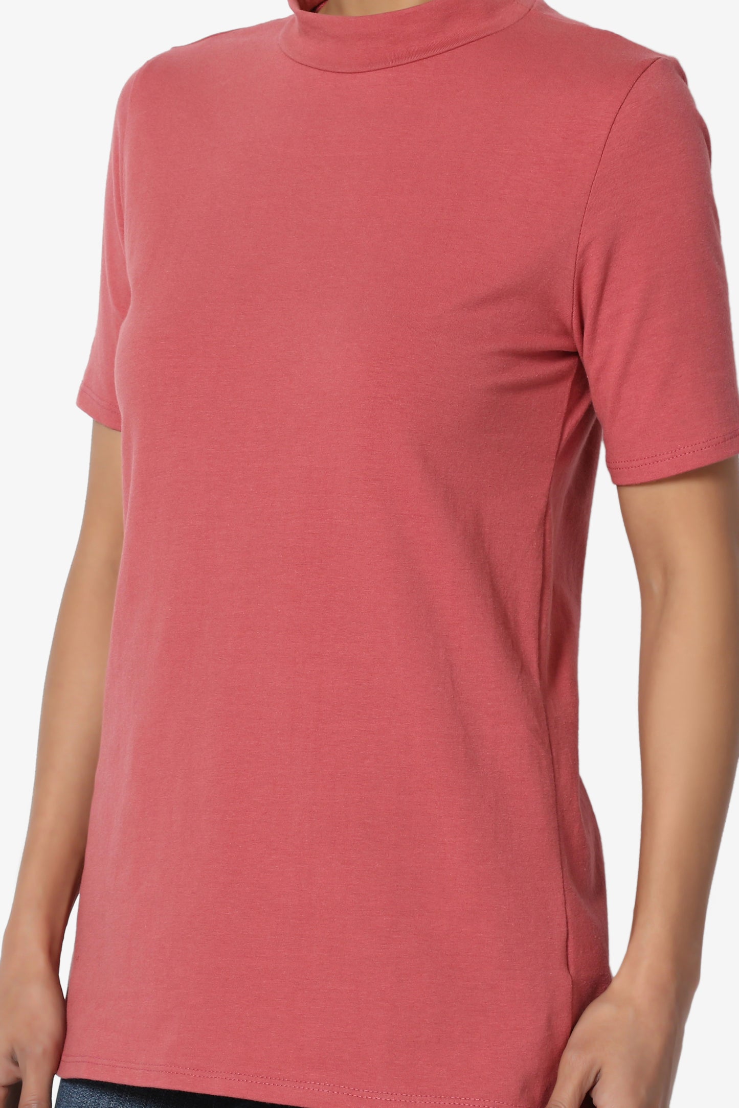 Kahiko Mock Neck Short Sleeve Tee - TheMogan