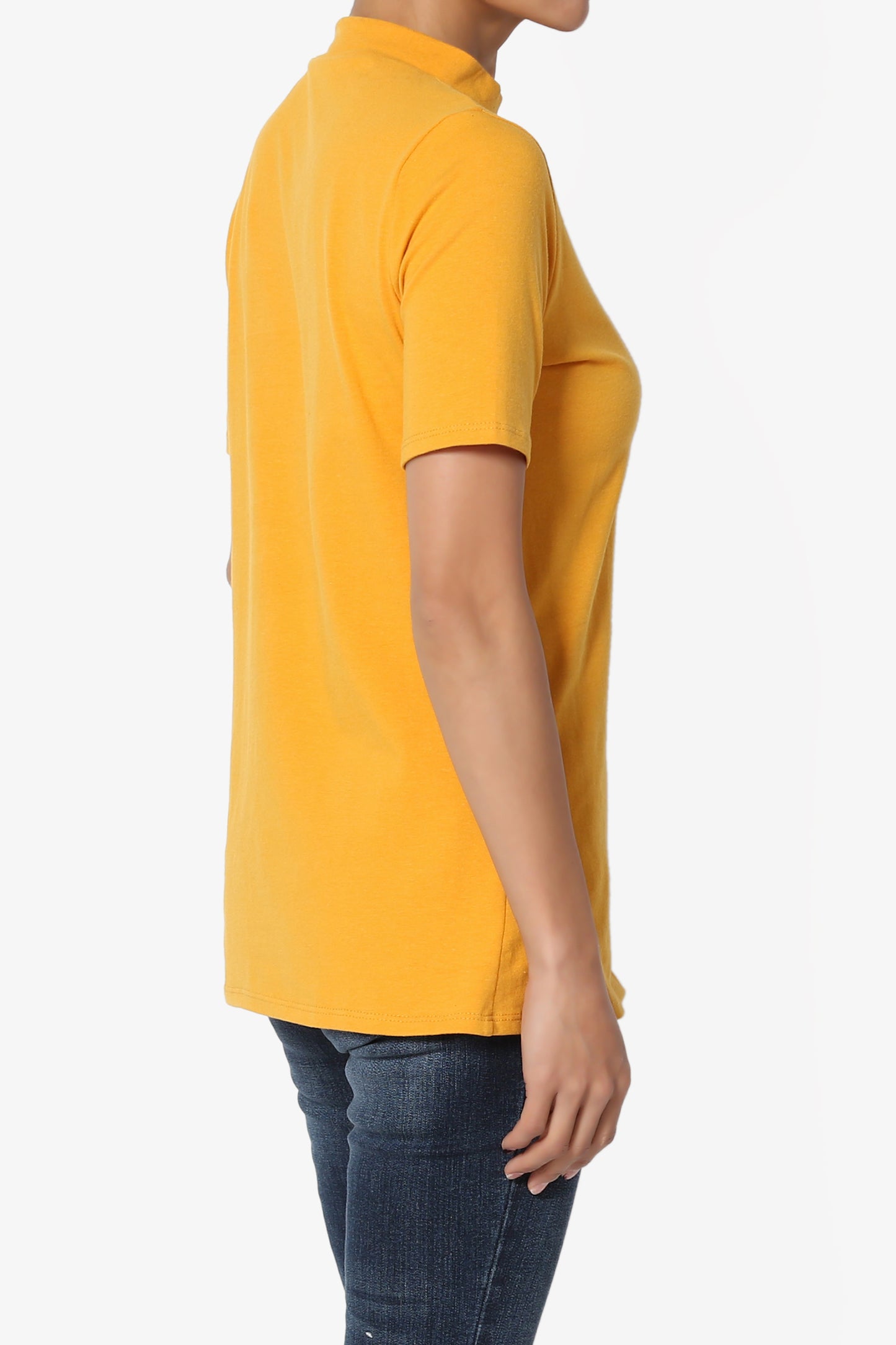 Kahiko Mock Neck Short Sleeve Tee - TheMogan