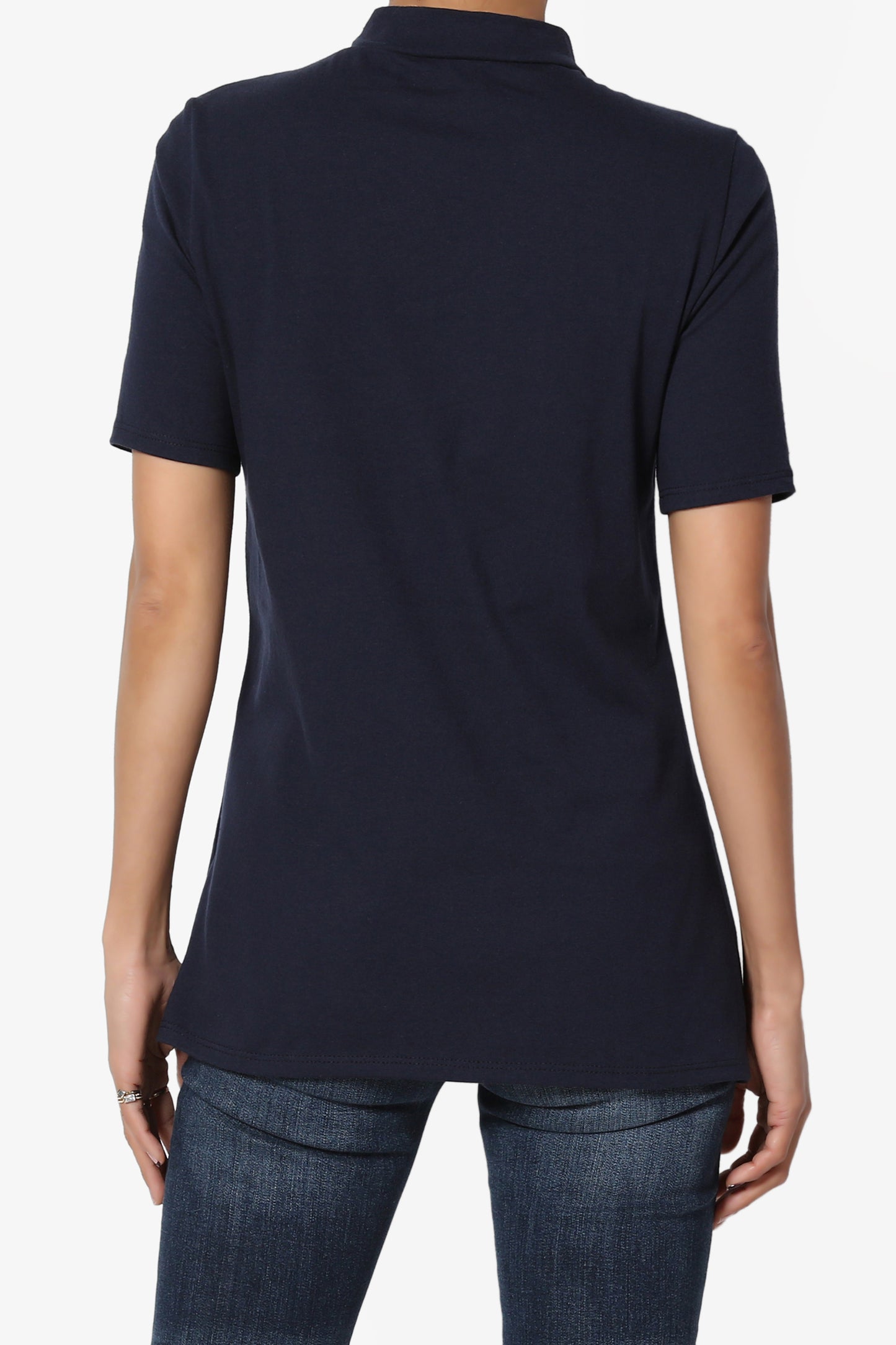 Kahiko Mock Neck Short Sleeve Tee - TheMogan
