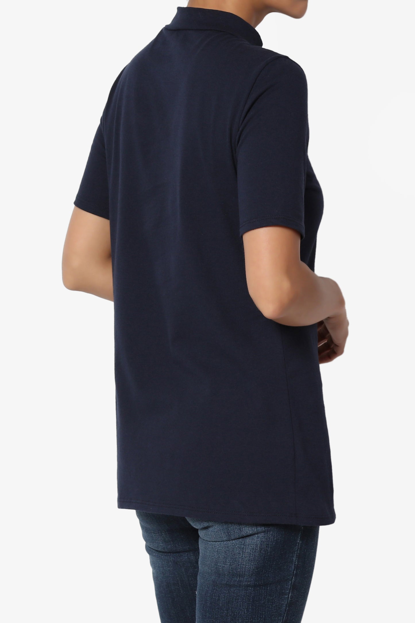 Kahiko Mock Neck Short Sleeve Tee PLUS - TheMogan