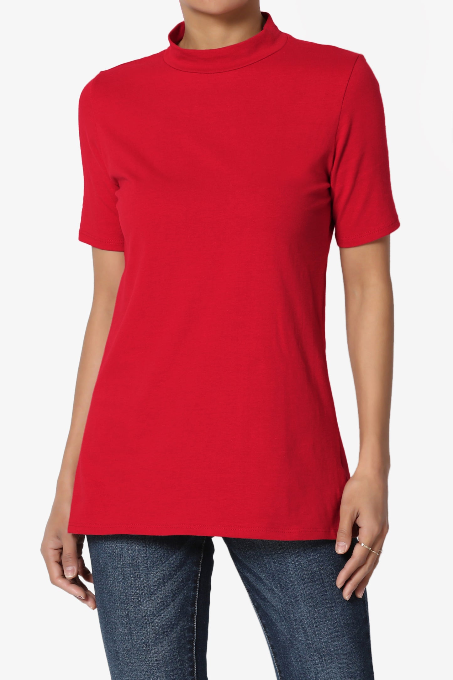 Kahiko Mock Neck Short Sleeve Tee - TheMogan