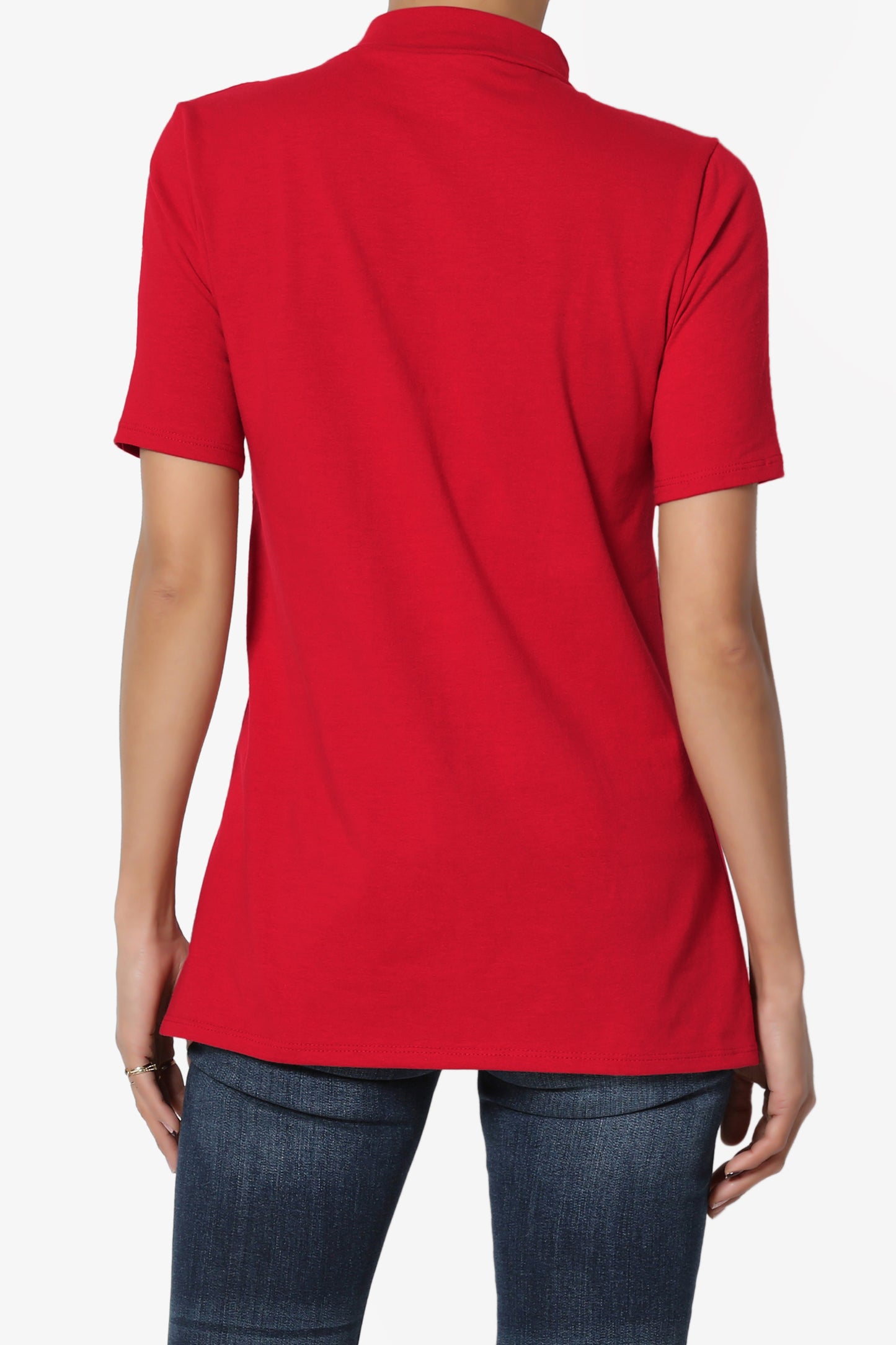 Kahiko Mock Neck Short Sleeve Tee - TheMogan