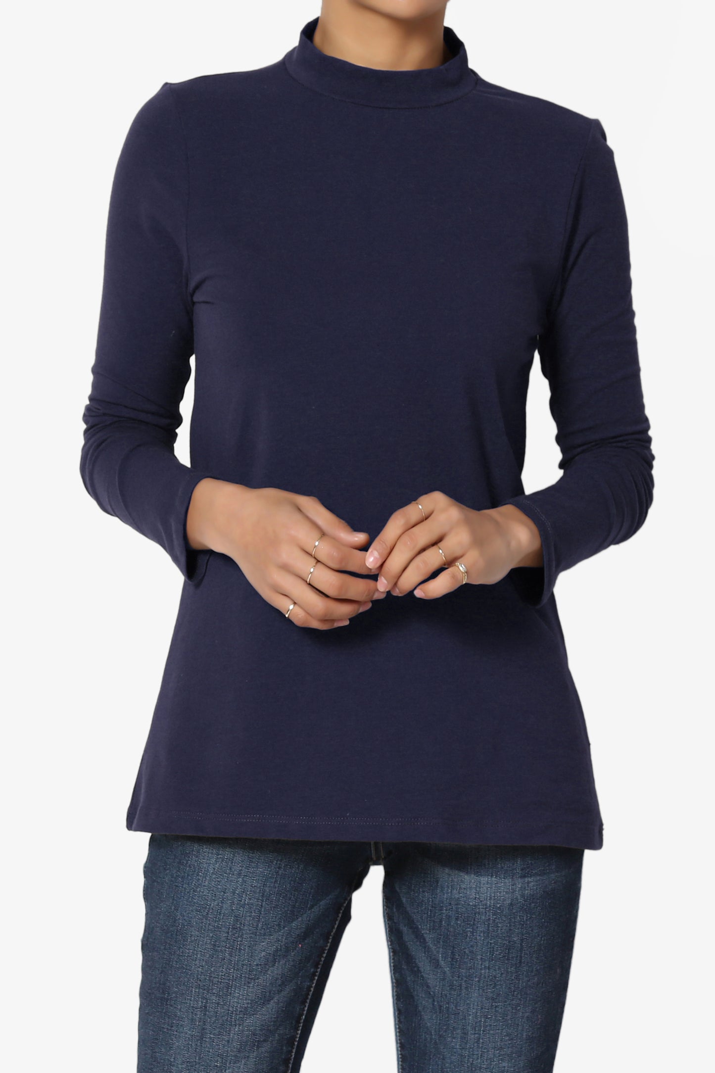 Kahiko Mock Neck Long Sleeve Tee