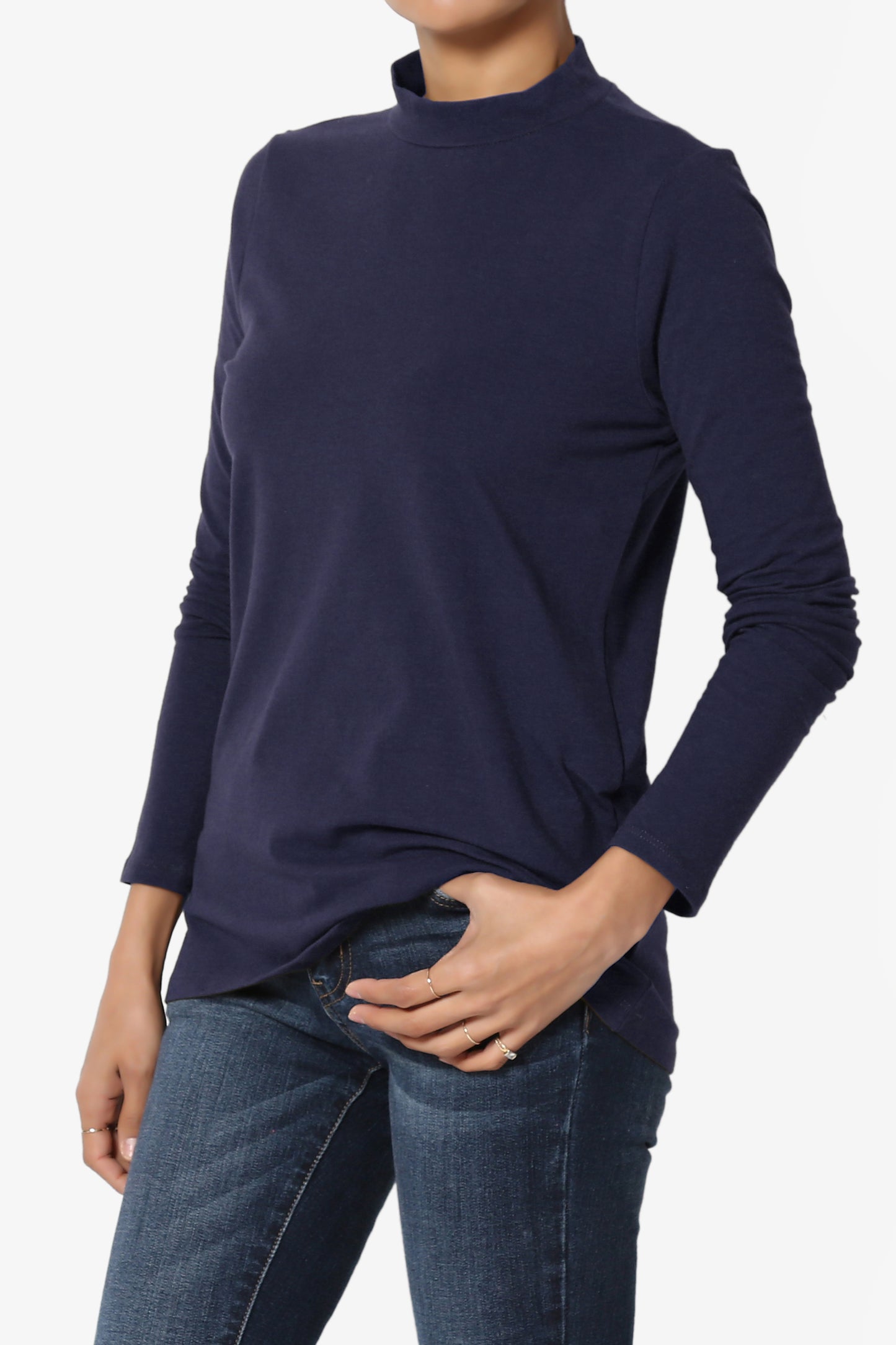 Kahiko Mock Neck Long Sleeve Tee