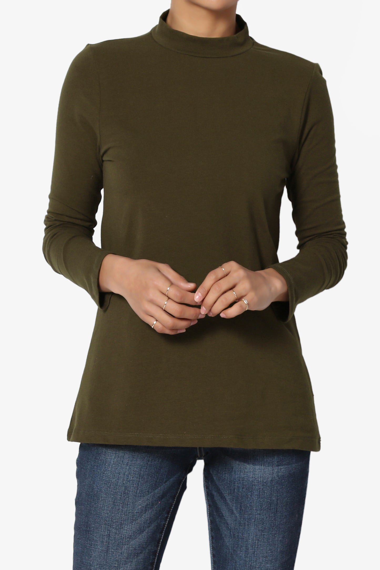 Kahiko Mock Neck Long Sleeve Tee