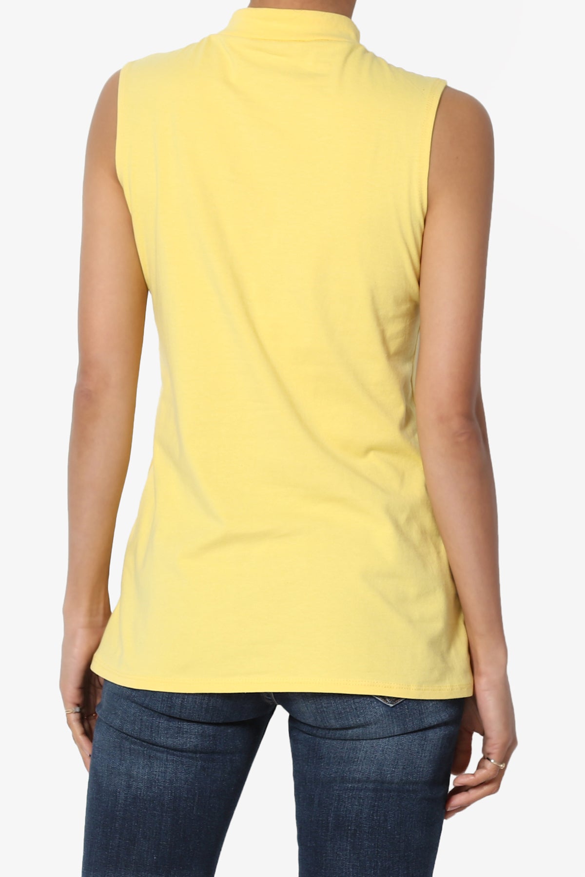 Kahiko Sleeveless Mock Neck Tee PLUS