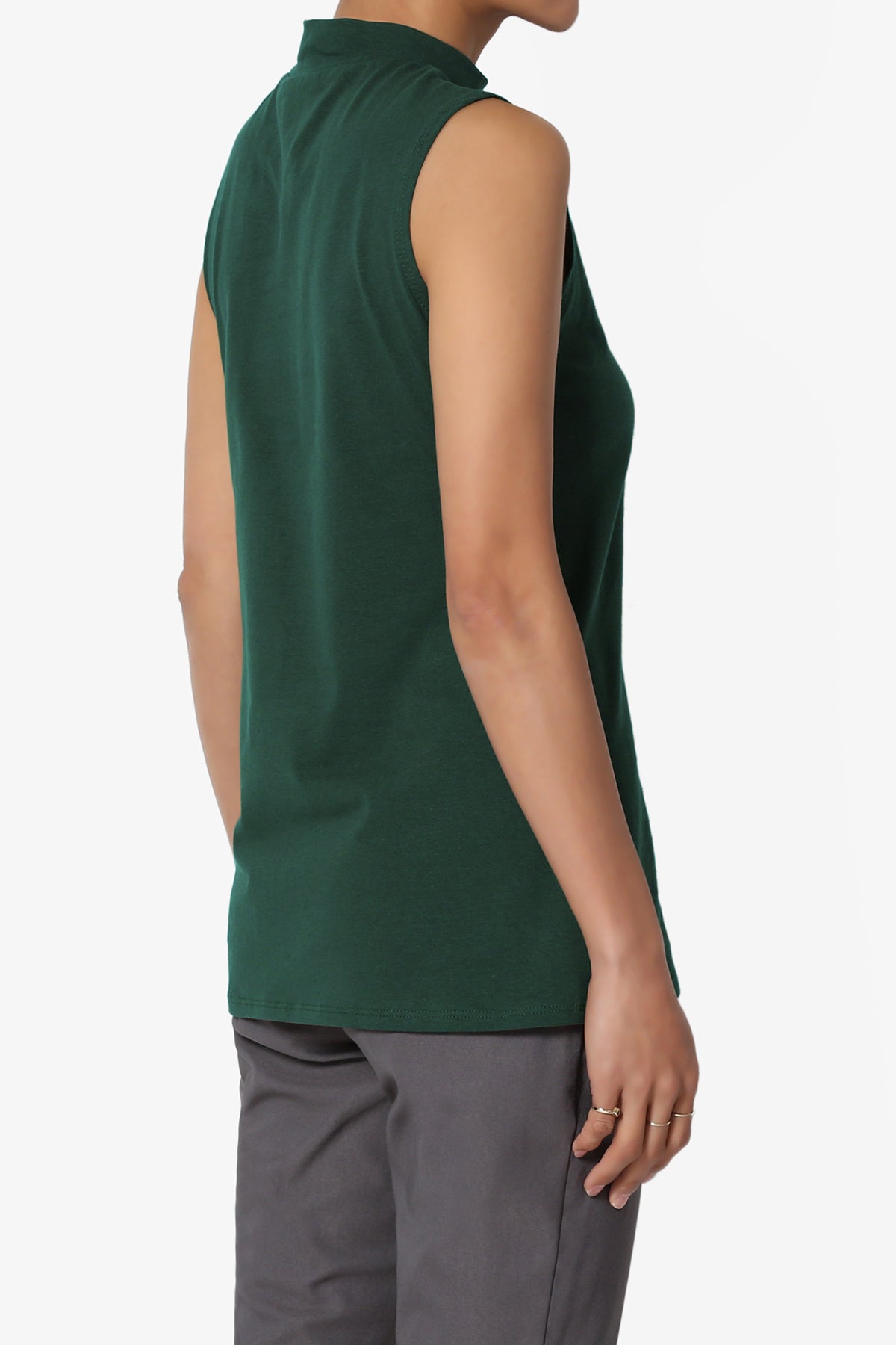 Kahiko Sleeveless Mock Neck Tee PLUS