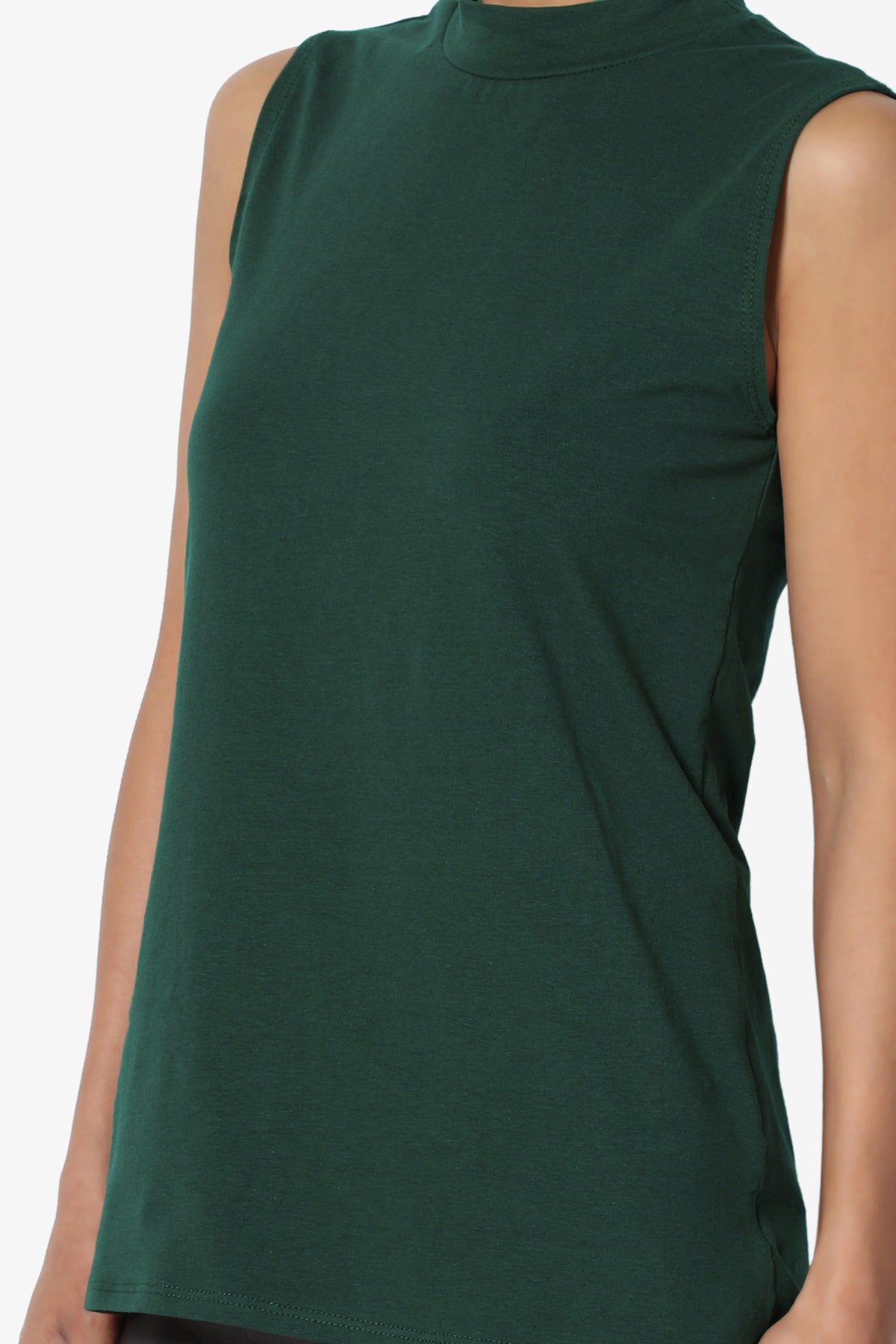 Kahiko Sleeveless Mock Neck Tee PLUS