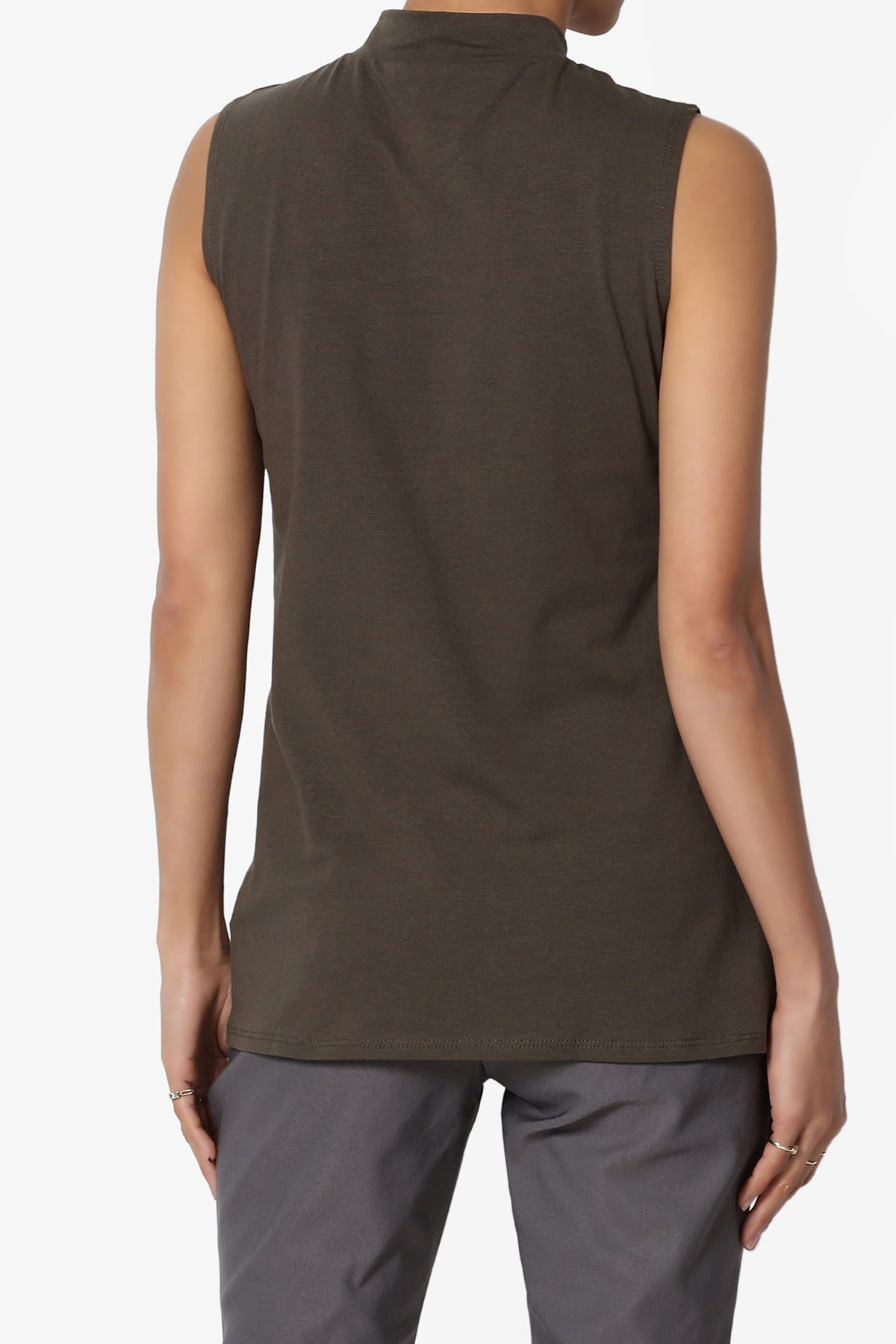 Kahiko Sleeveless Mock Neck Tee