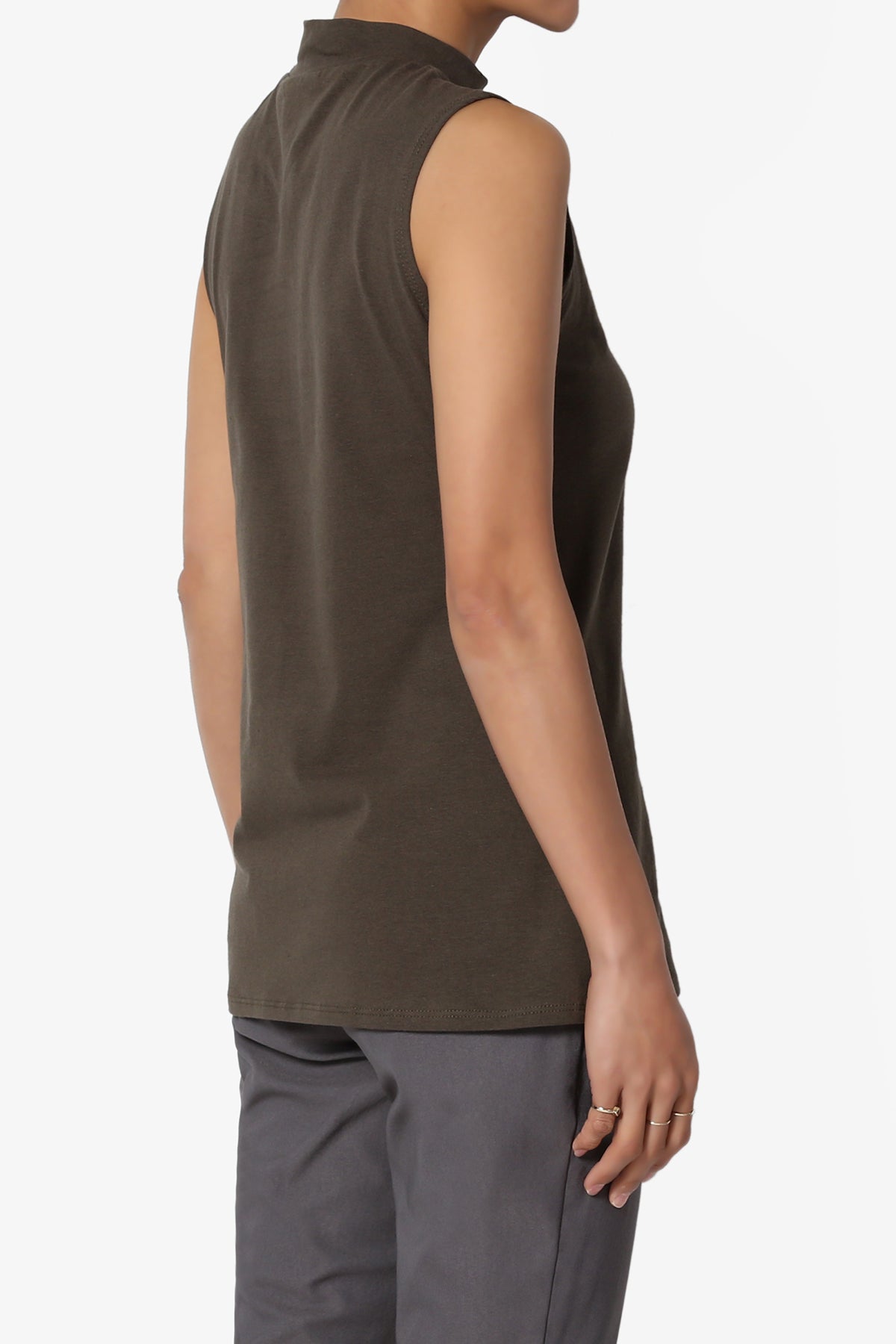 Kahiko Sleeveless Mock Neck Tee