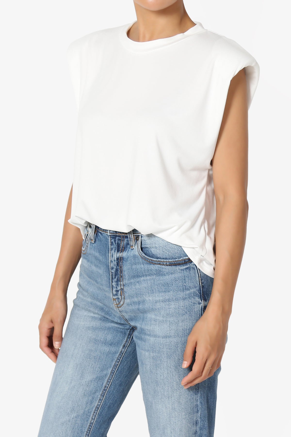 Joey Power Padded Shoulder Tank Top