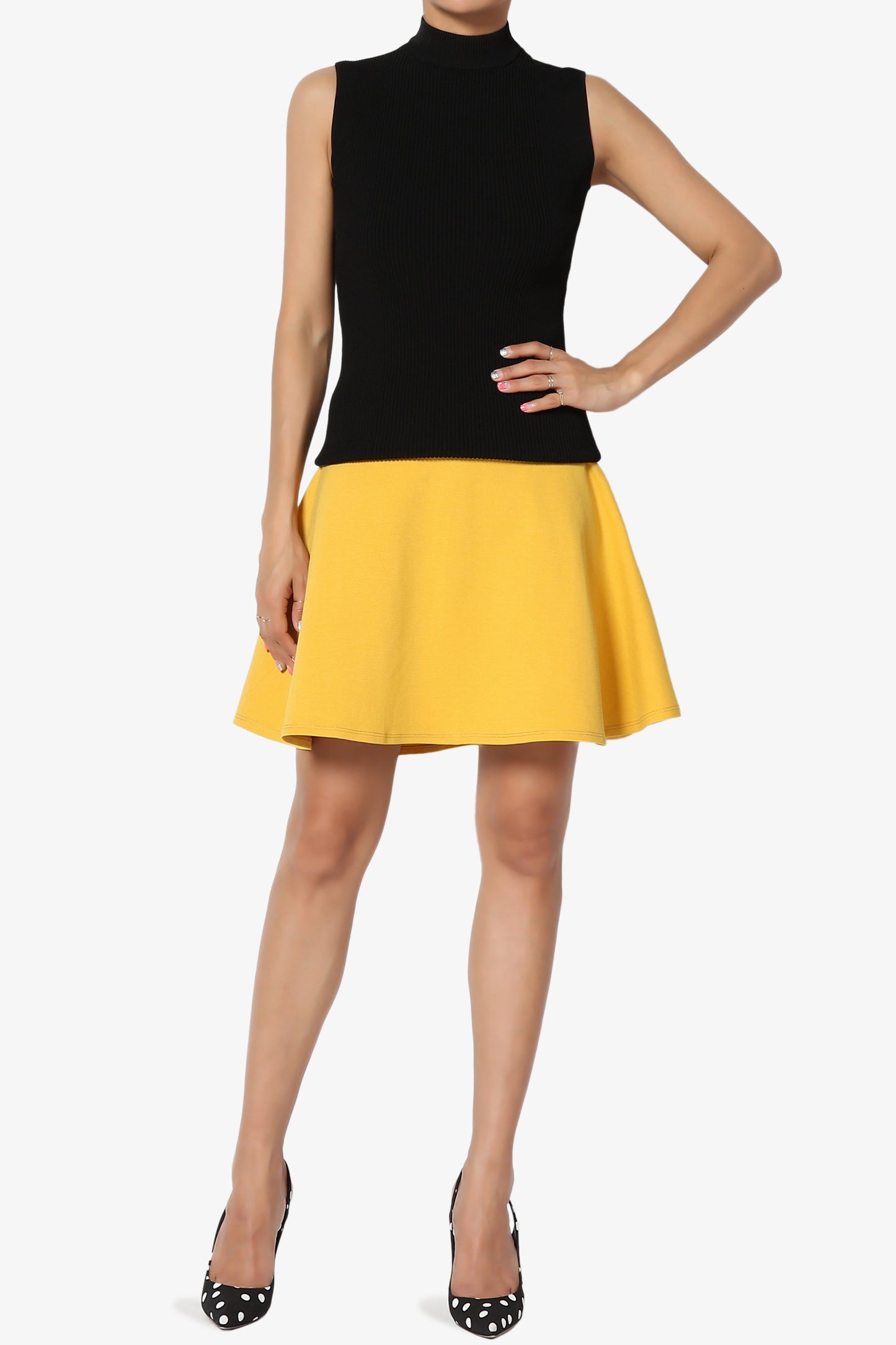 Charlez Ponte Mini Skirt - TheMogan
