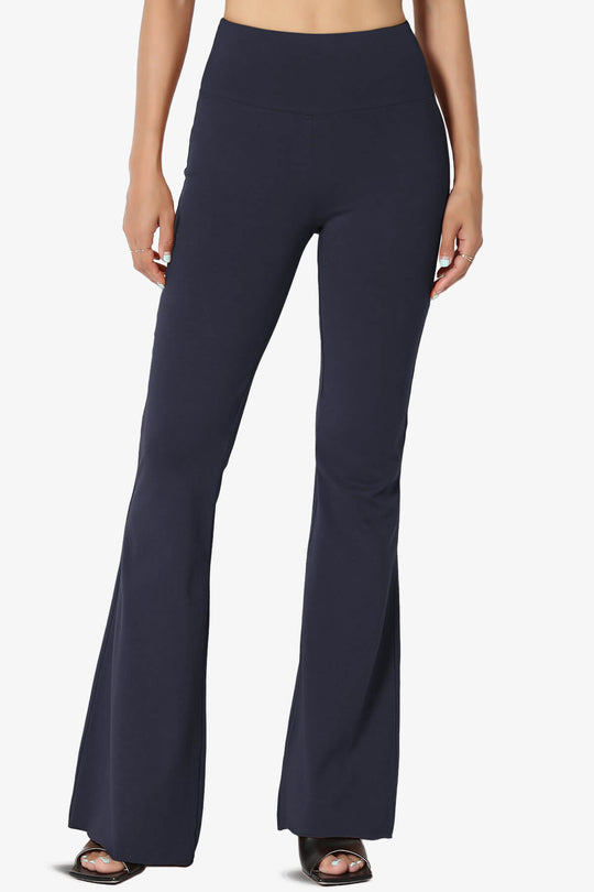 Zaylee Raw Hem Flared Comfy Yoga Pants