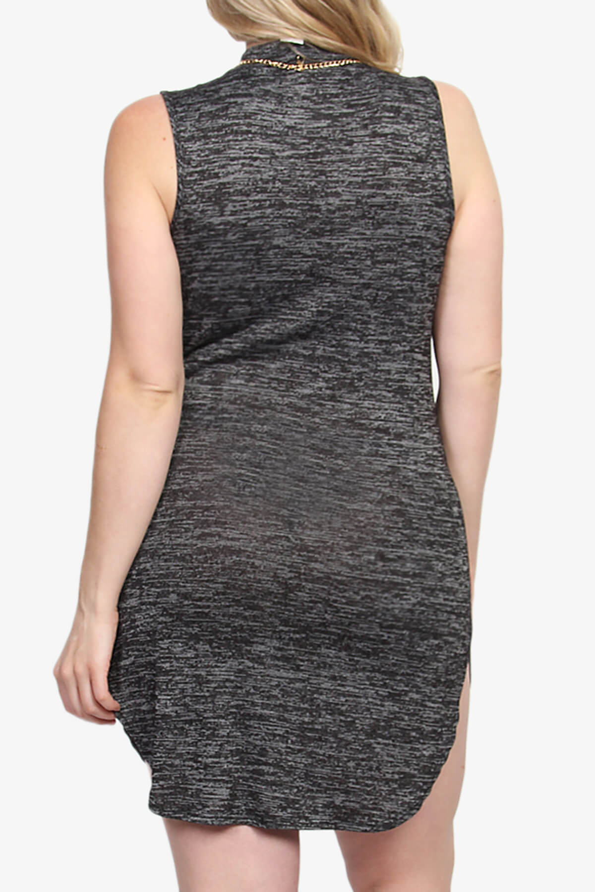 Kristin Knit Bodycon Dress PLUS CHARCOAL_2